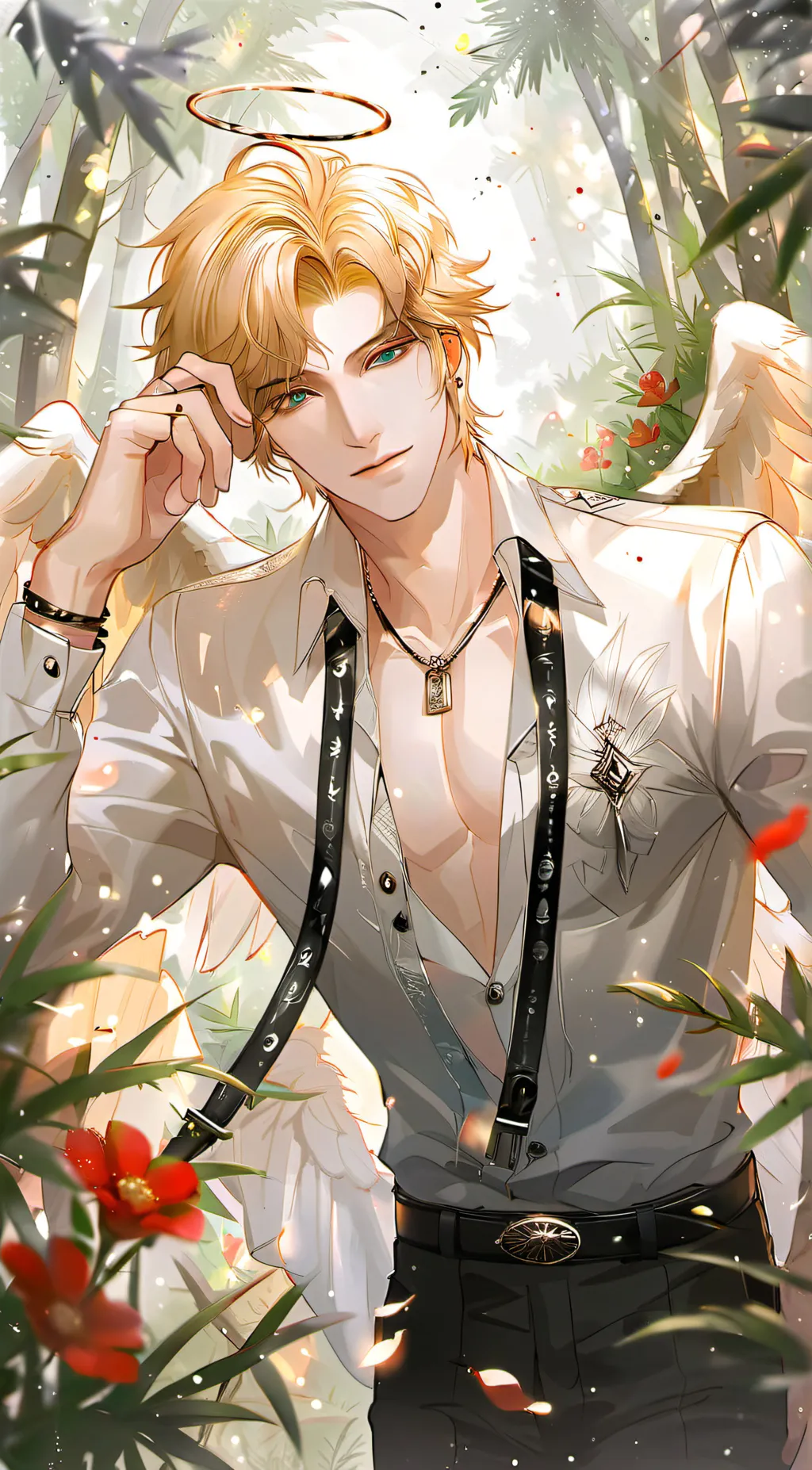 ai character: Lion background