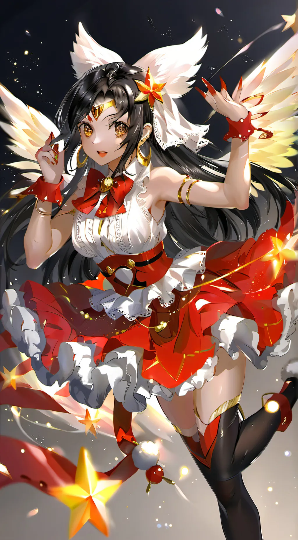 ai character: glitter Force background
