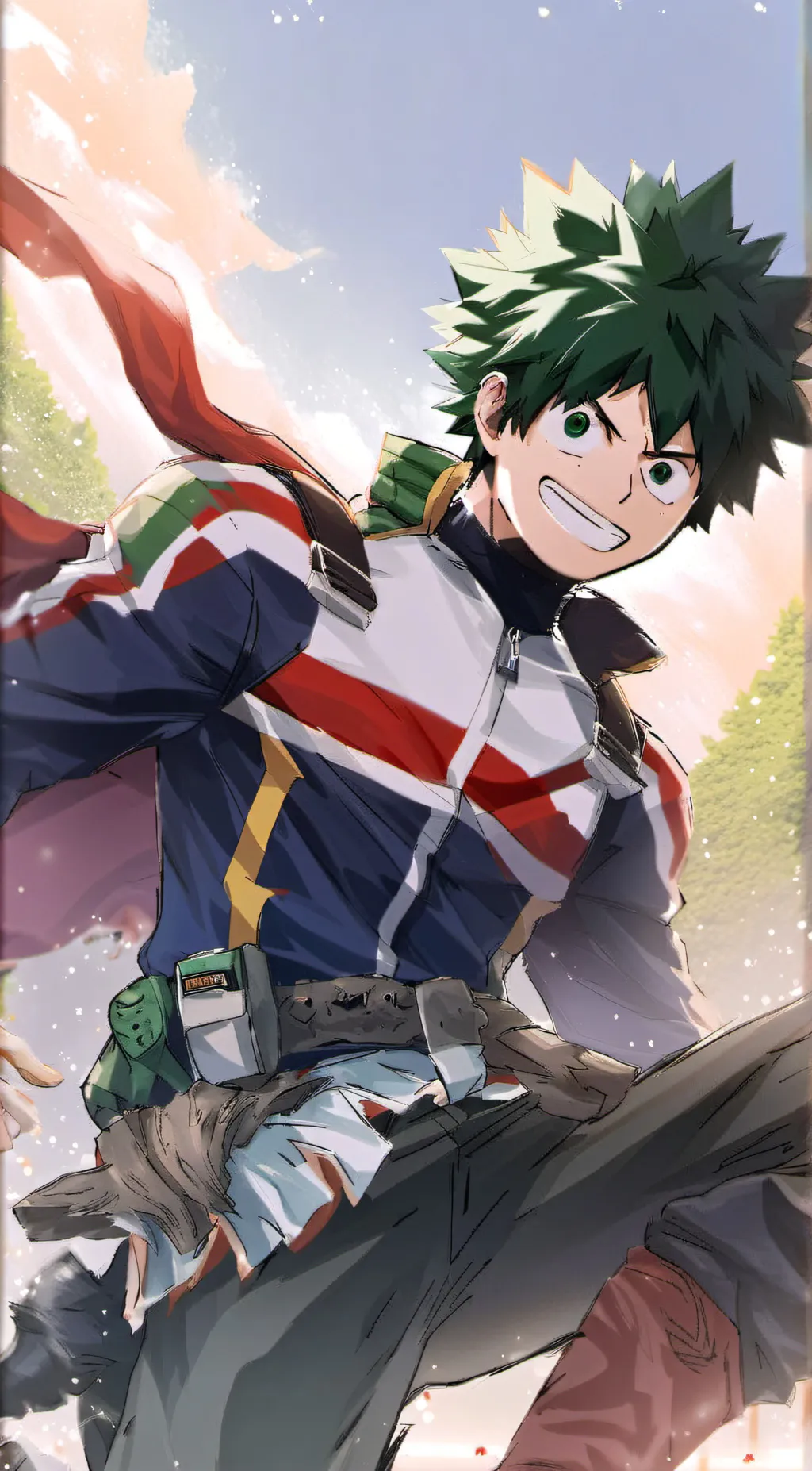ai character: izuku midorya background