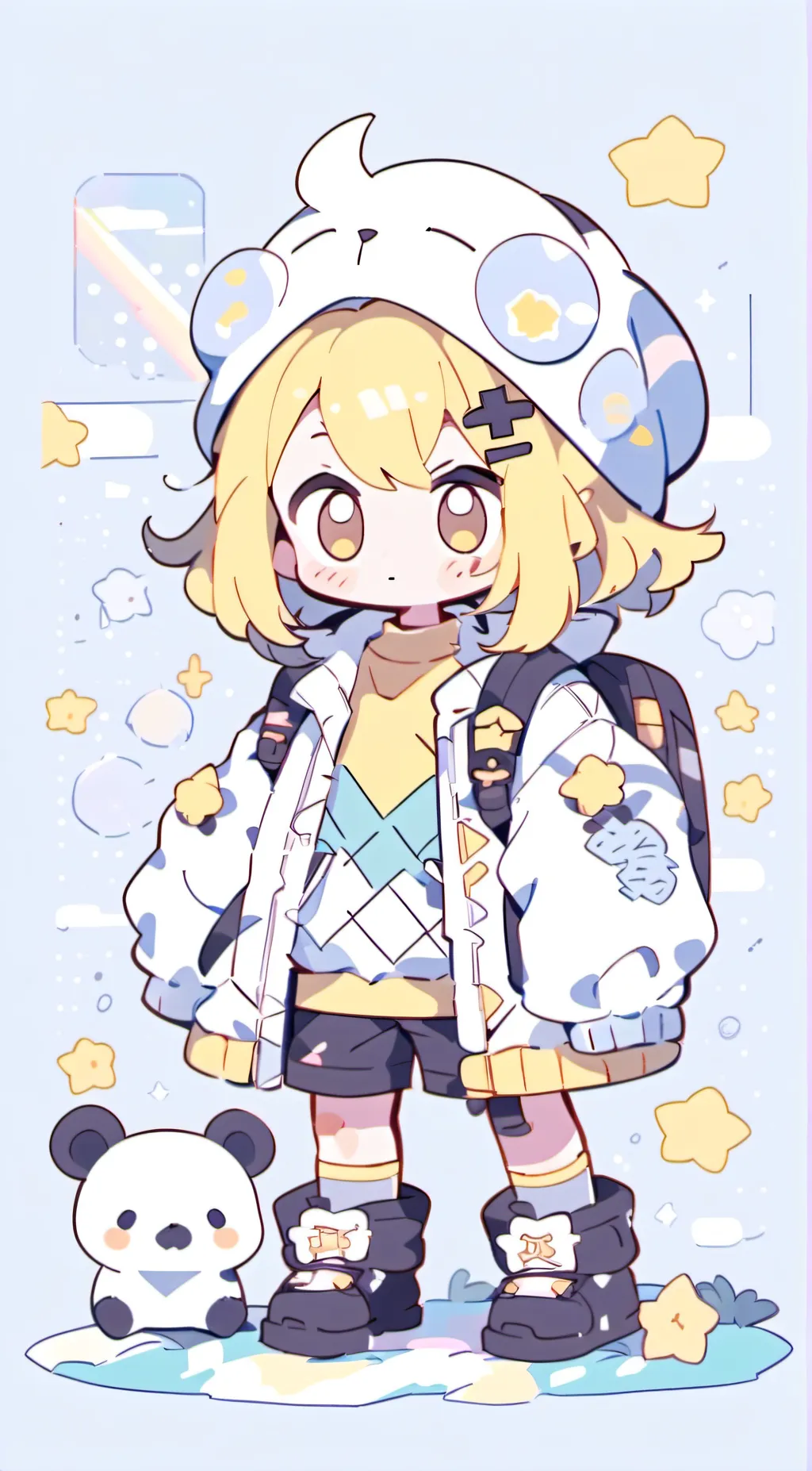 ai character: Yellow (Among Us) background