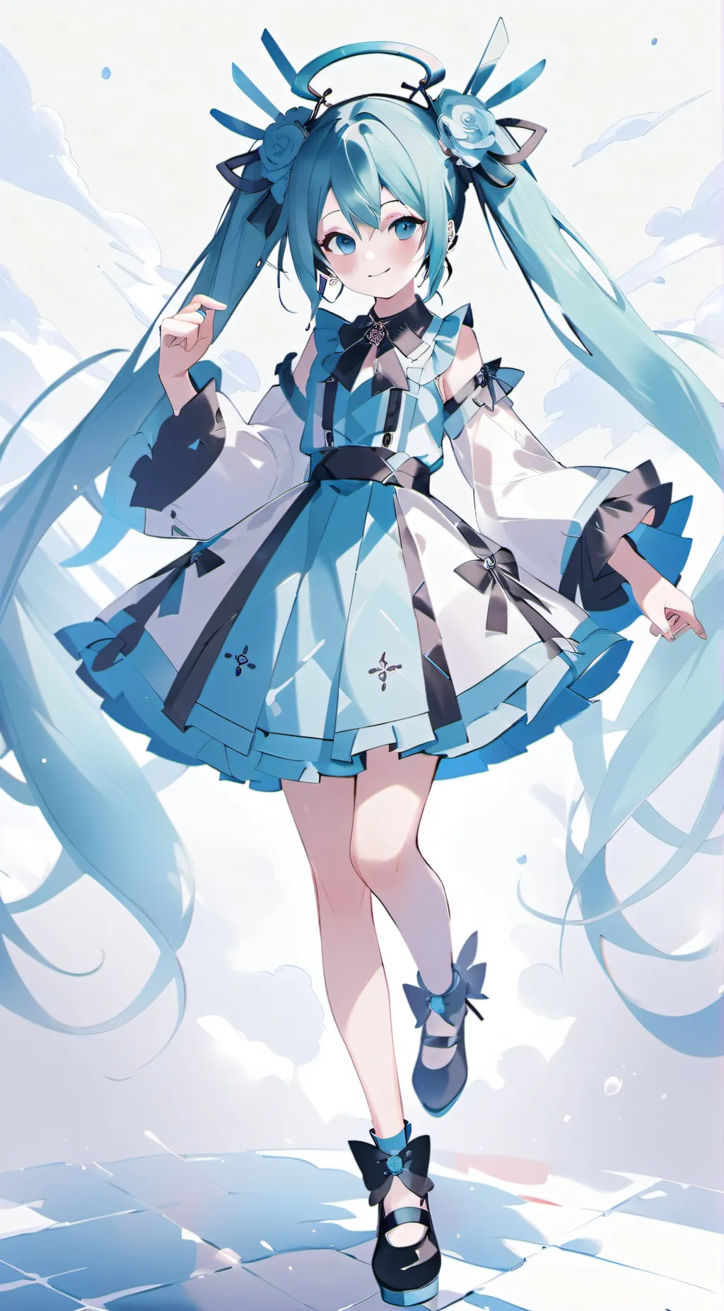ai character: Miku background