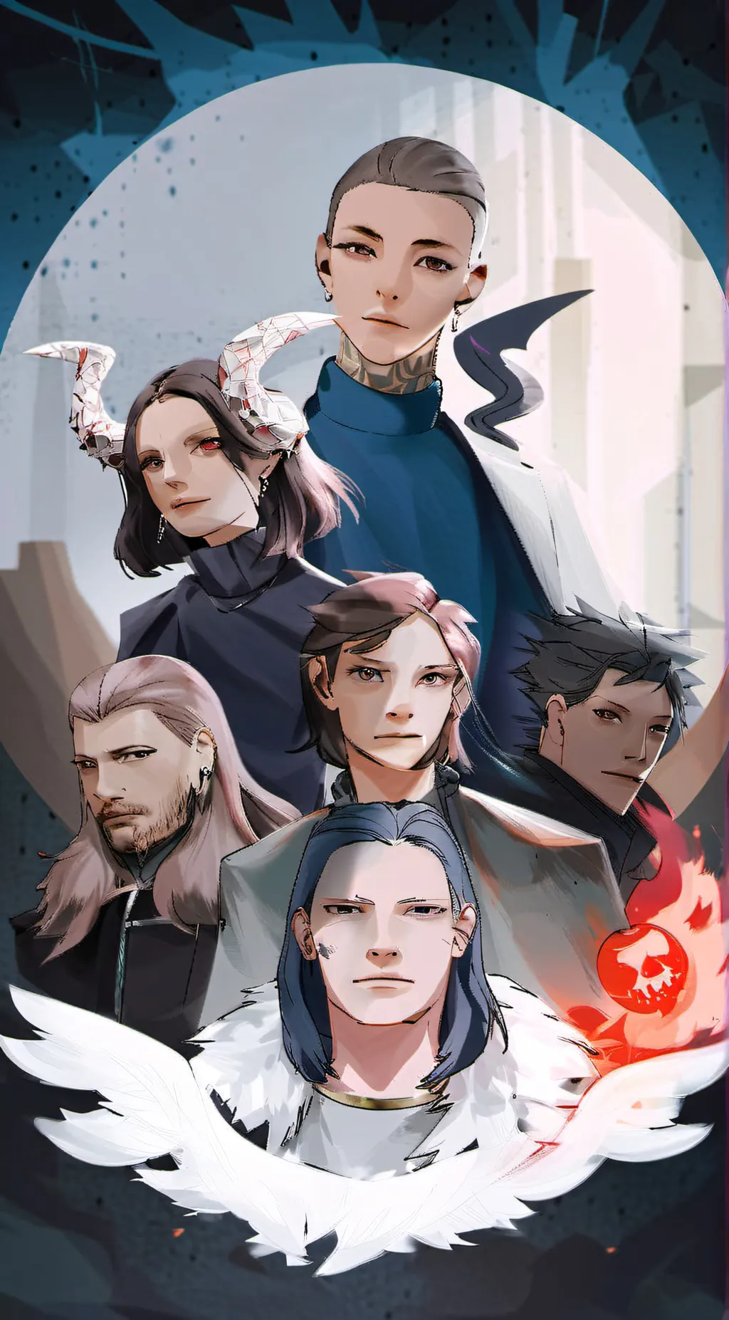 ai character: Ava x pierce background