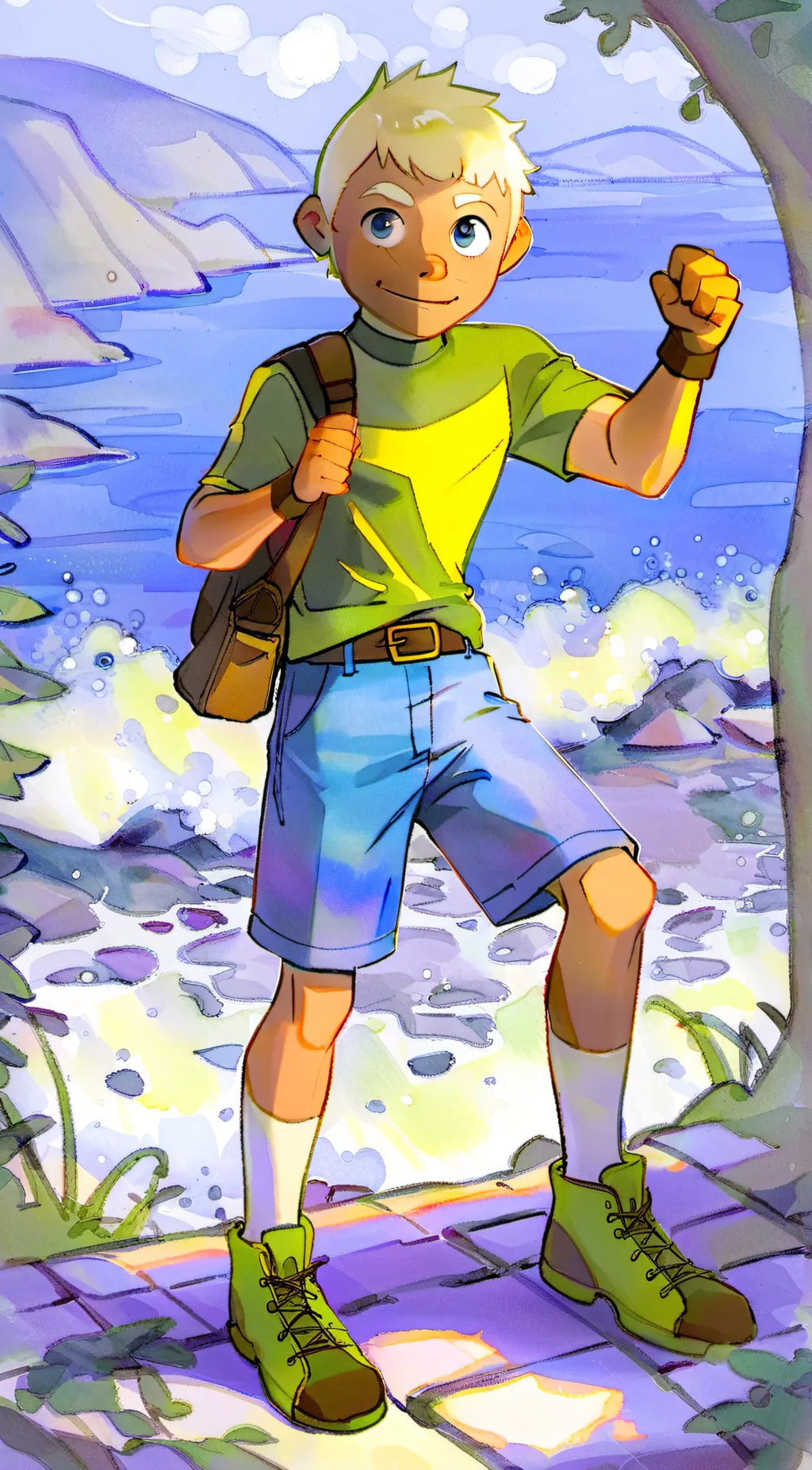 ai character: tummy hunker doo background