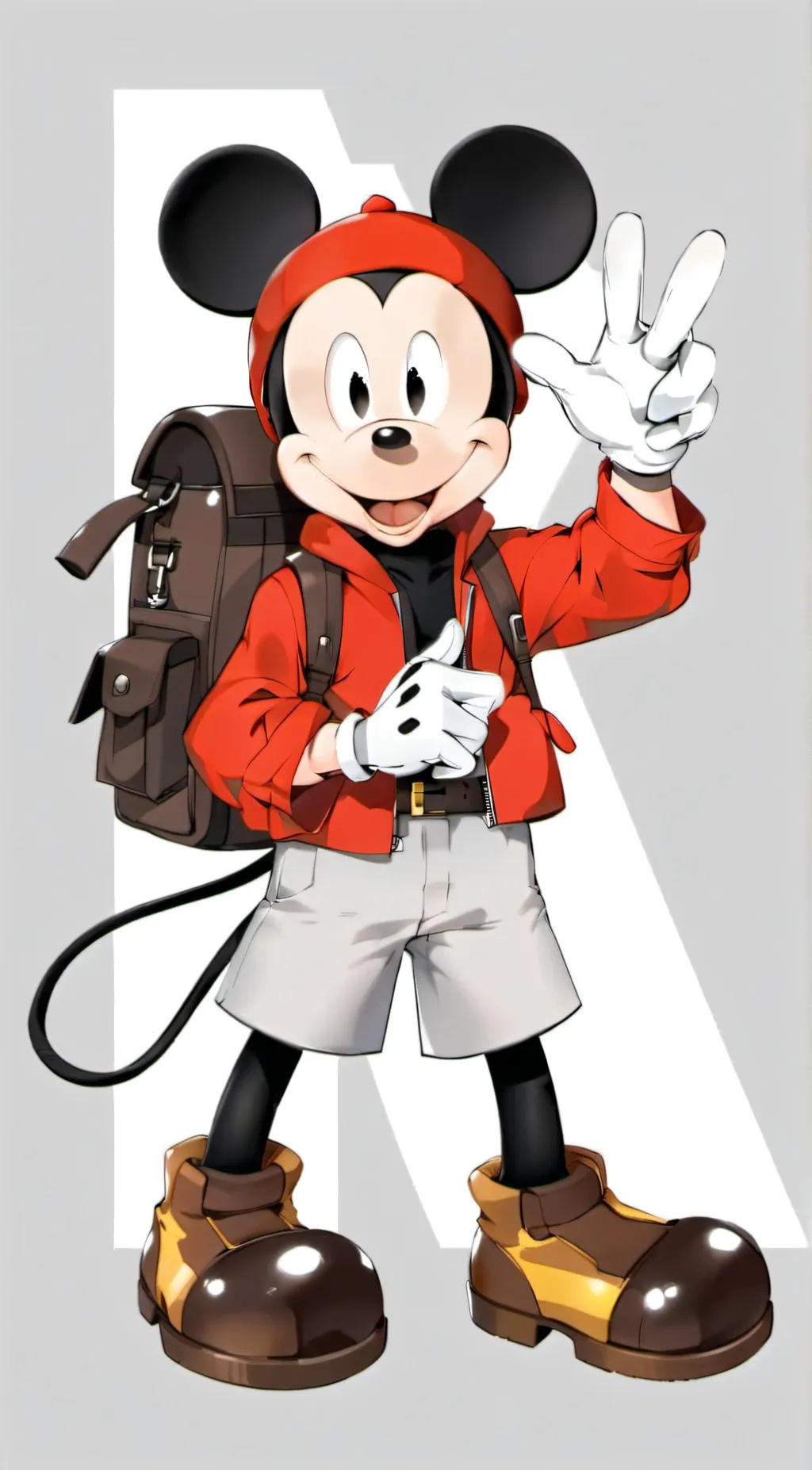 ai character: Mickey Mouse background