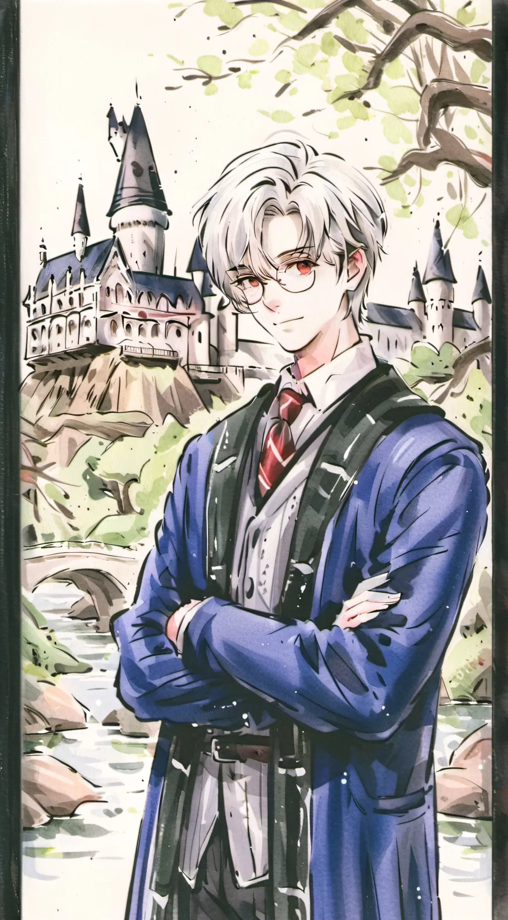 ai character: Draco malfoy  background