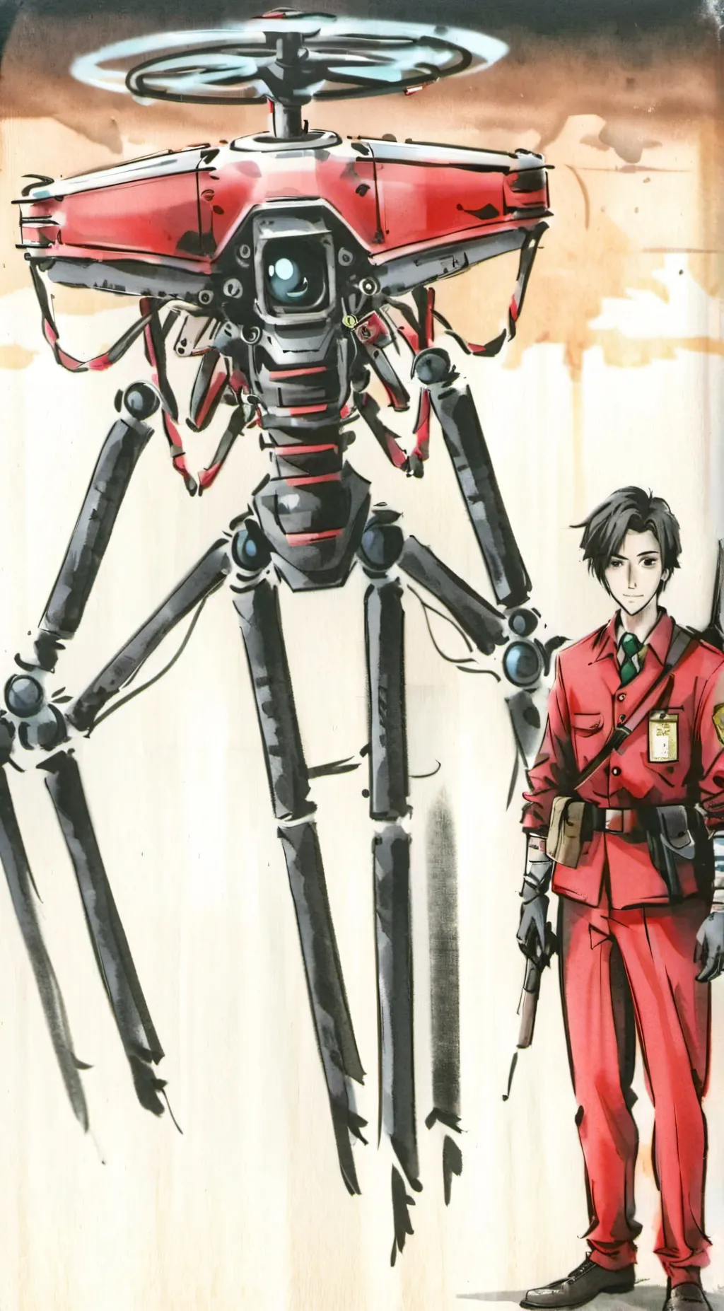 ai character: murder drones  background