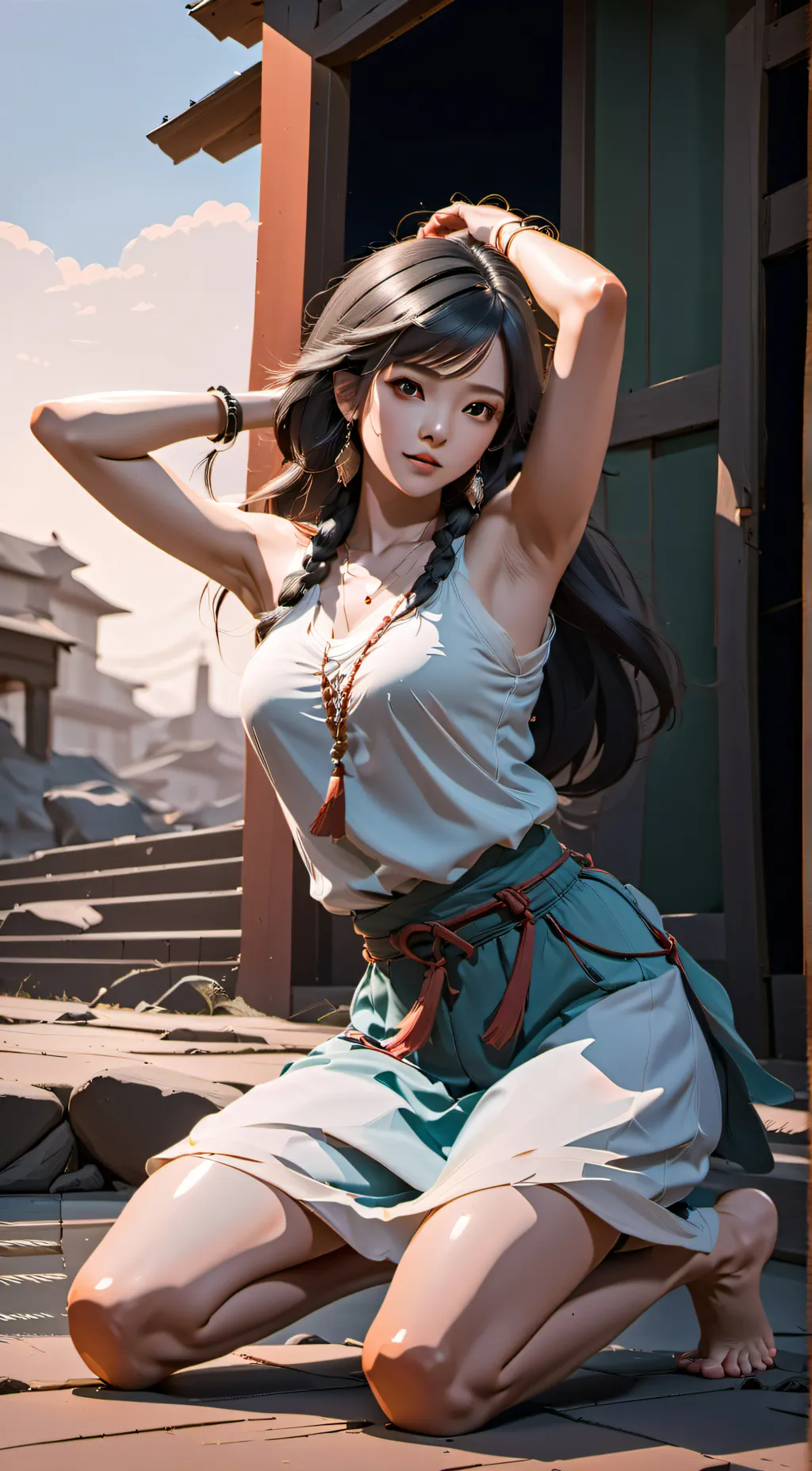 ai character: Tania  background