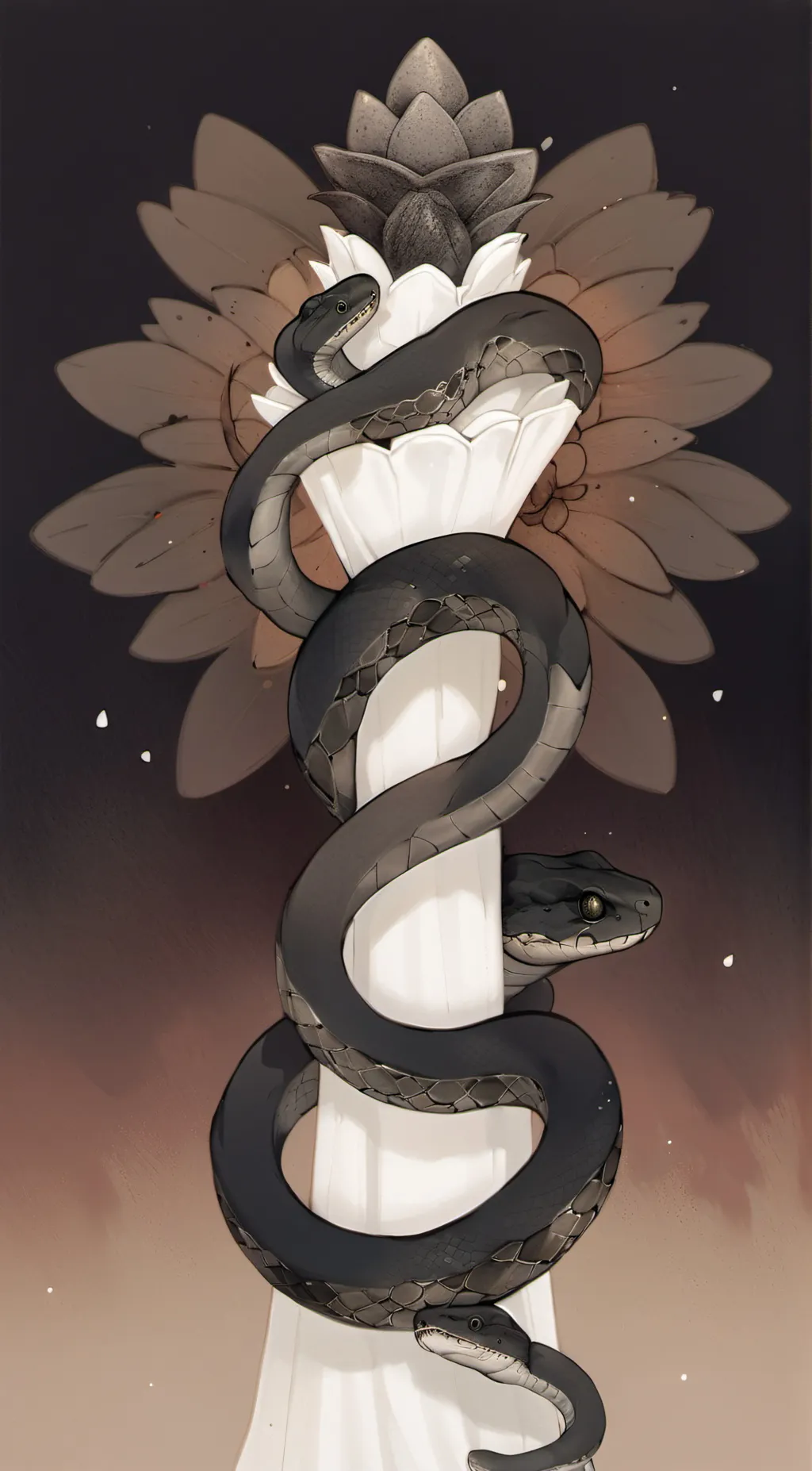 ai character: Kaa sonic universe background