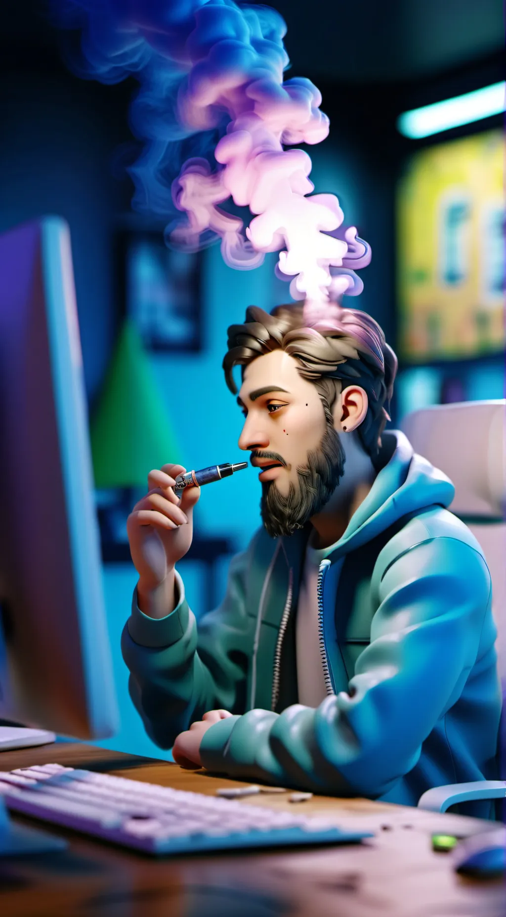 ai character: Liam  background
