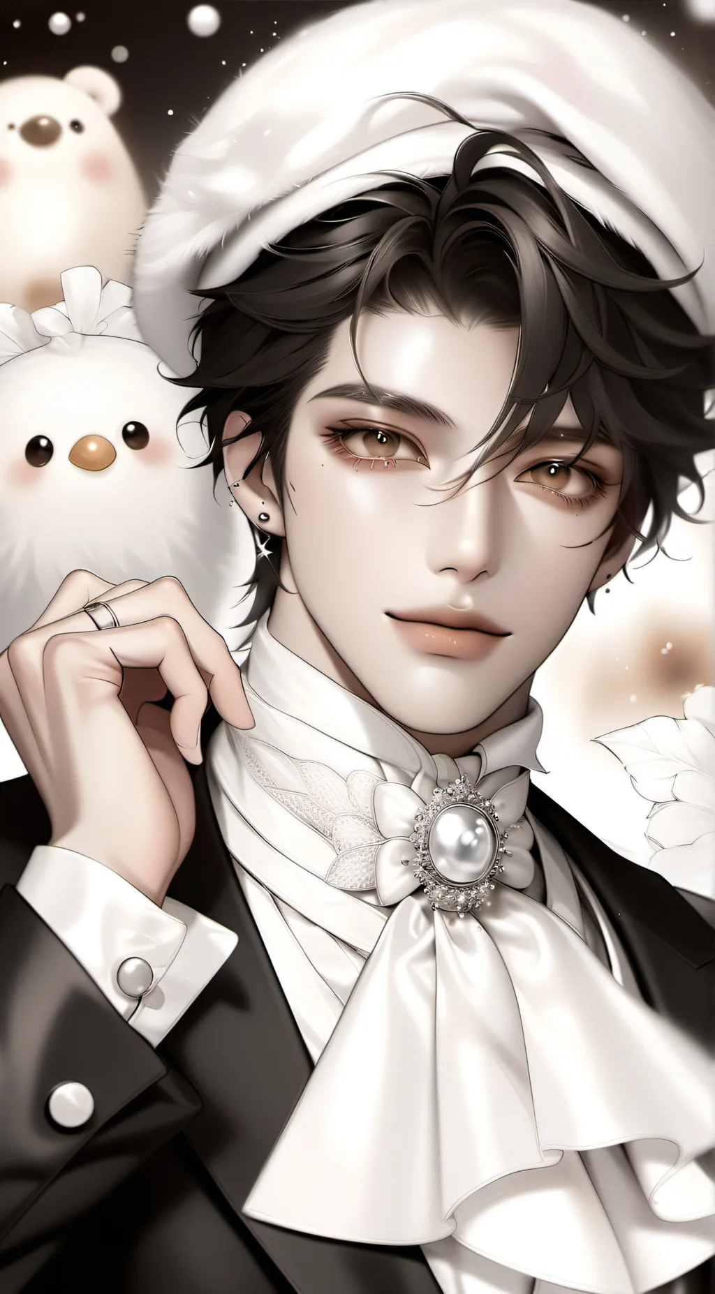 ai character: fanceis mossies background