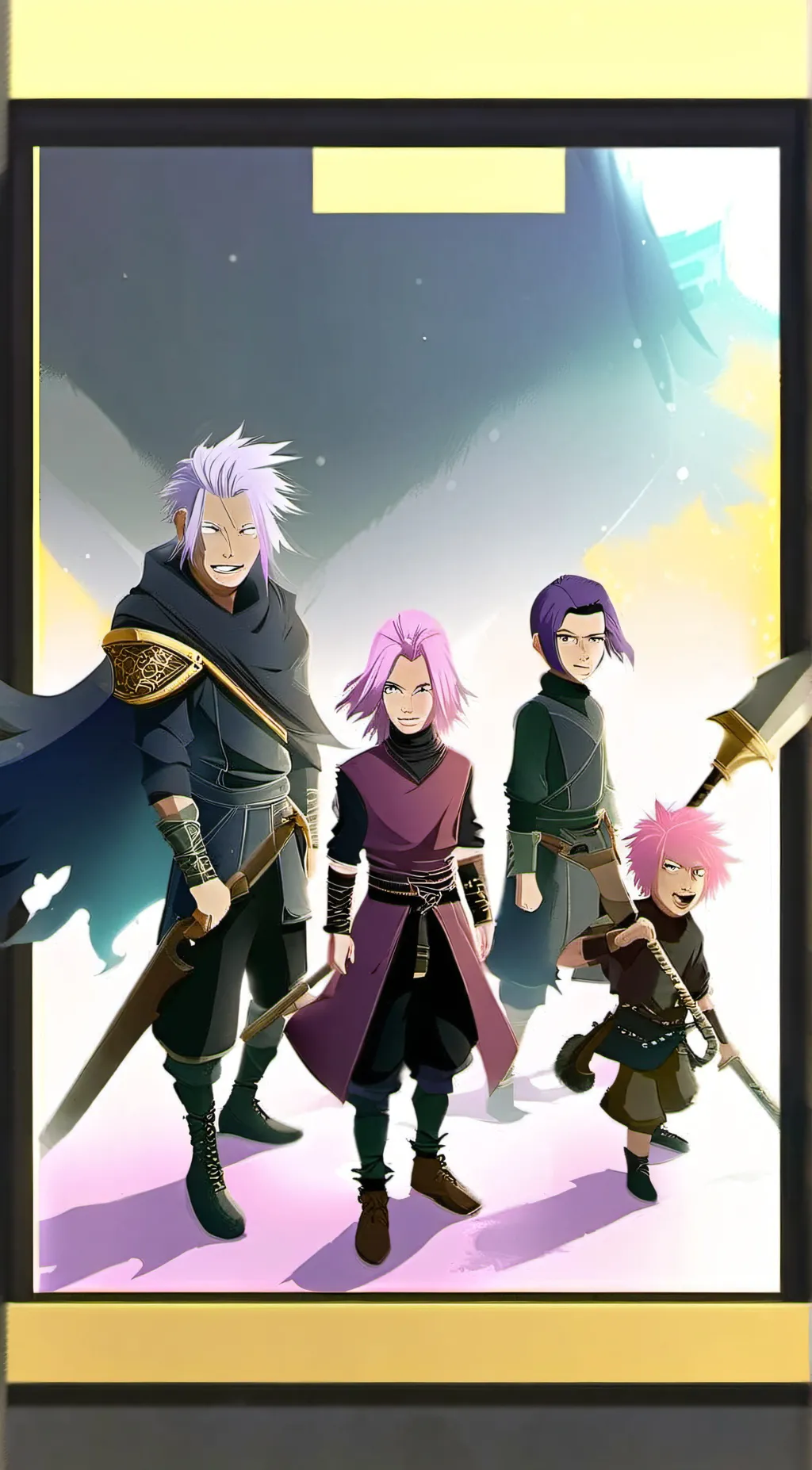 ai character: Adventure party  background