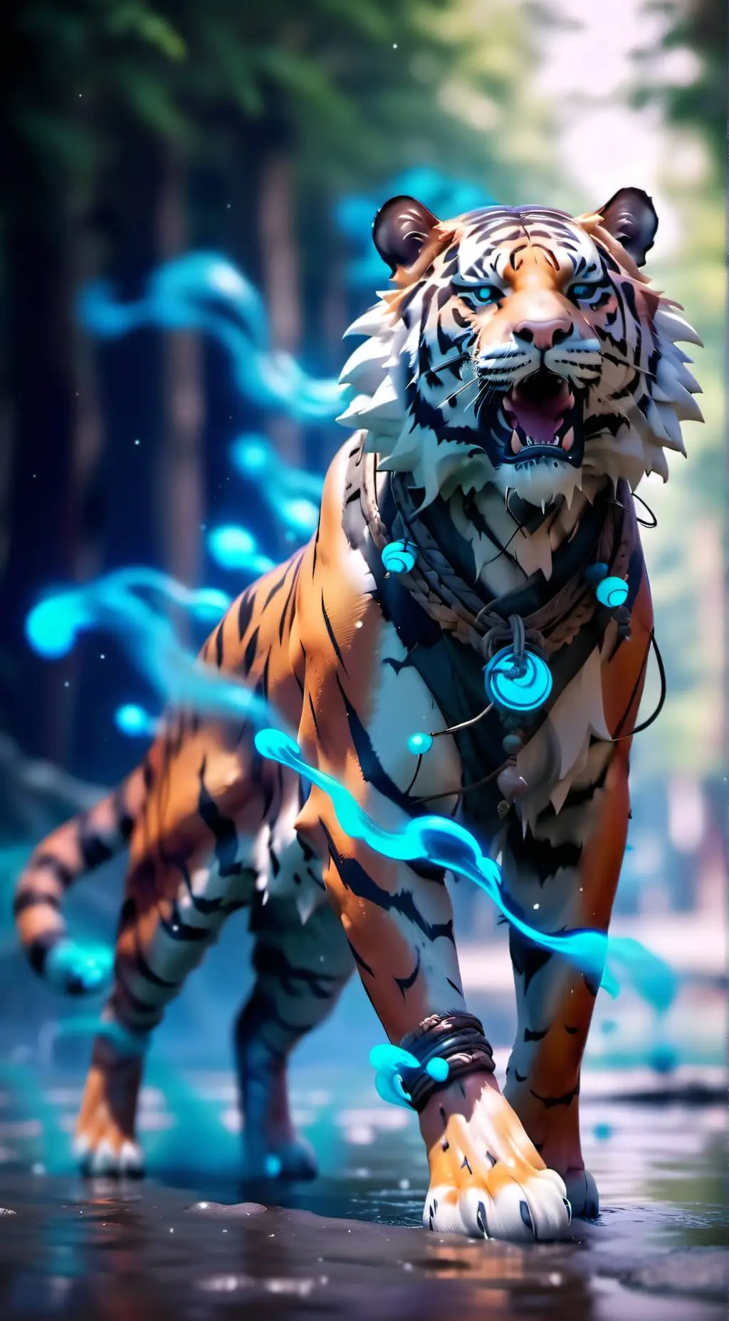 ai character: Fantasy Cat World background