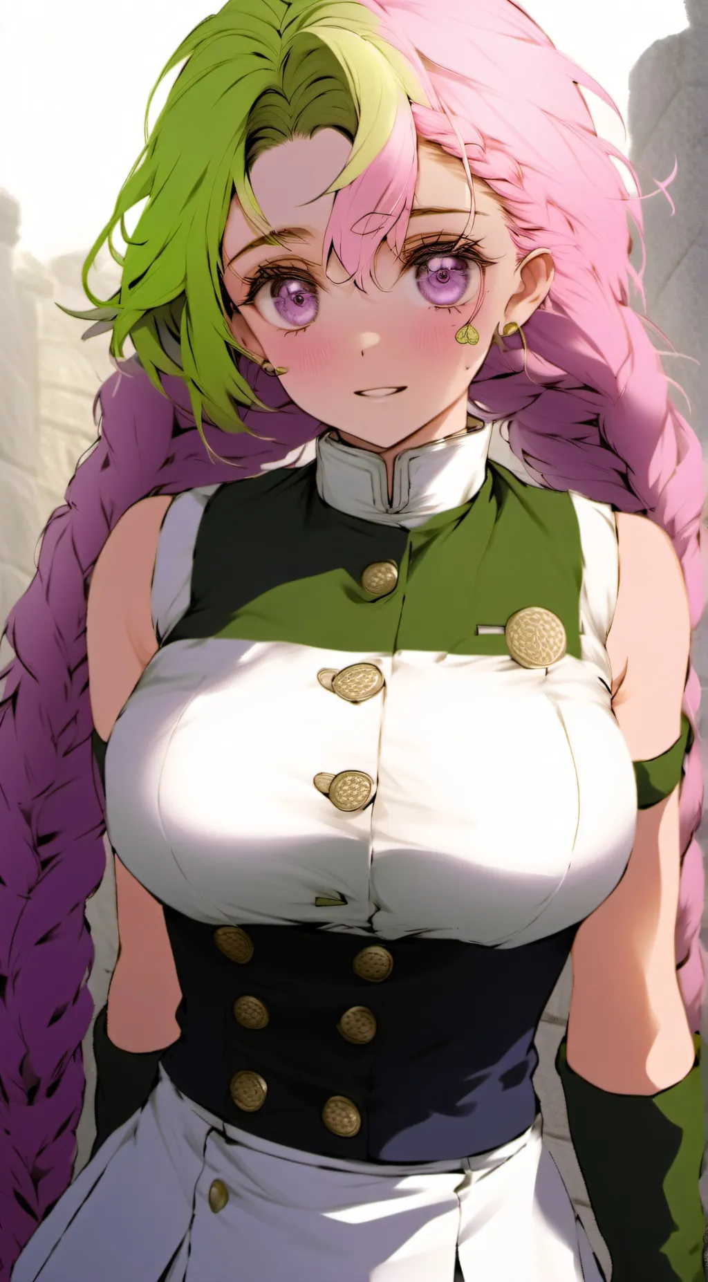 ai character: Mitsuri kanroji background