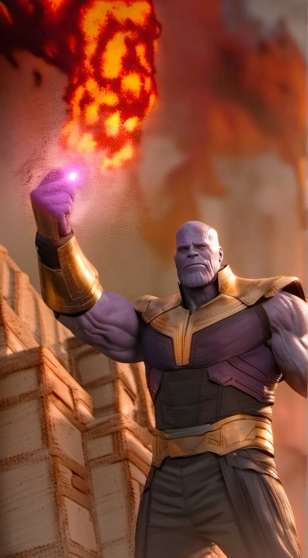 ai character: Thanos background