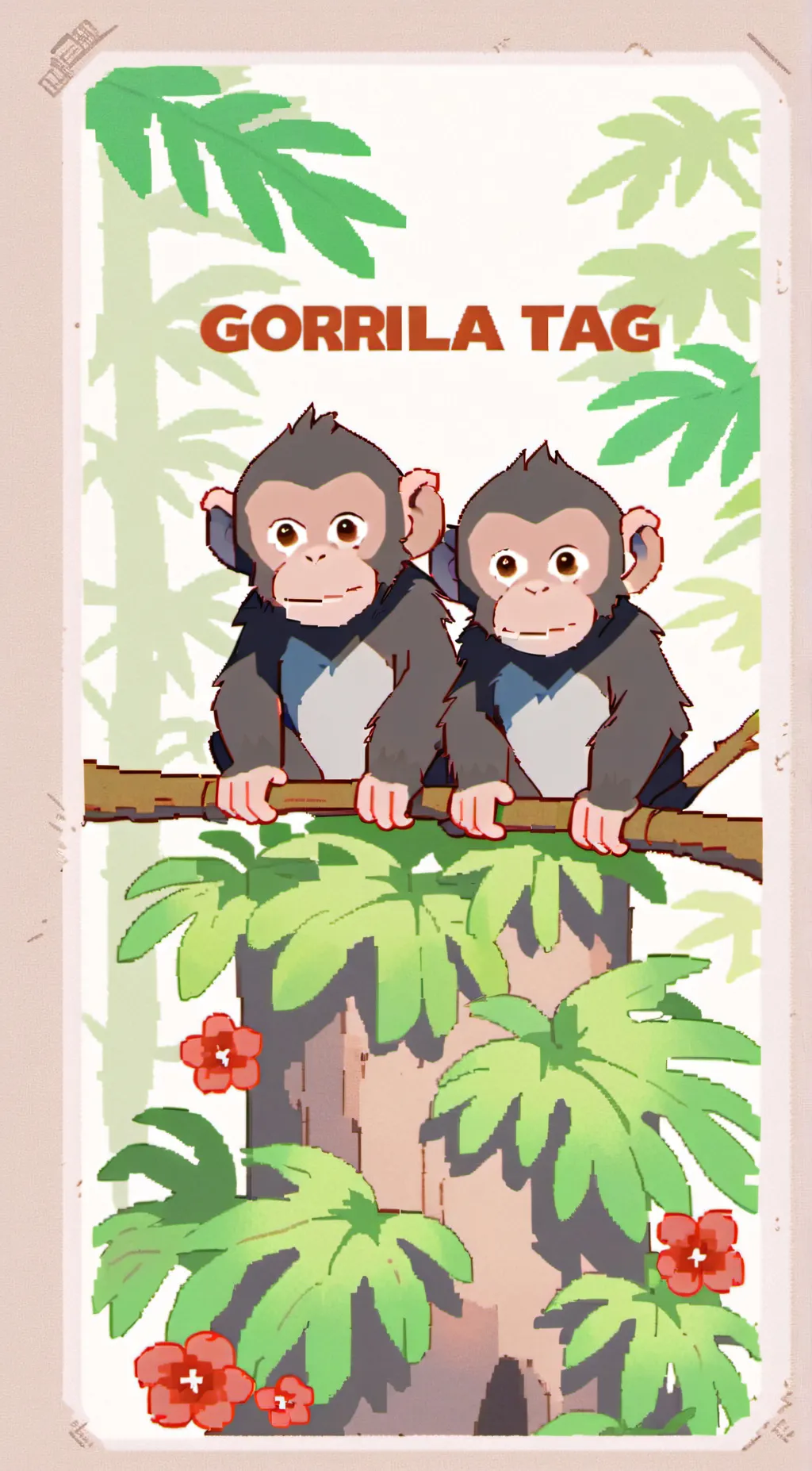 ai character: Gorrila Tag background