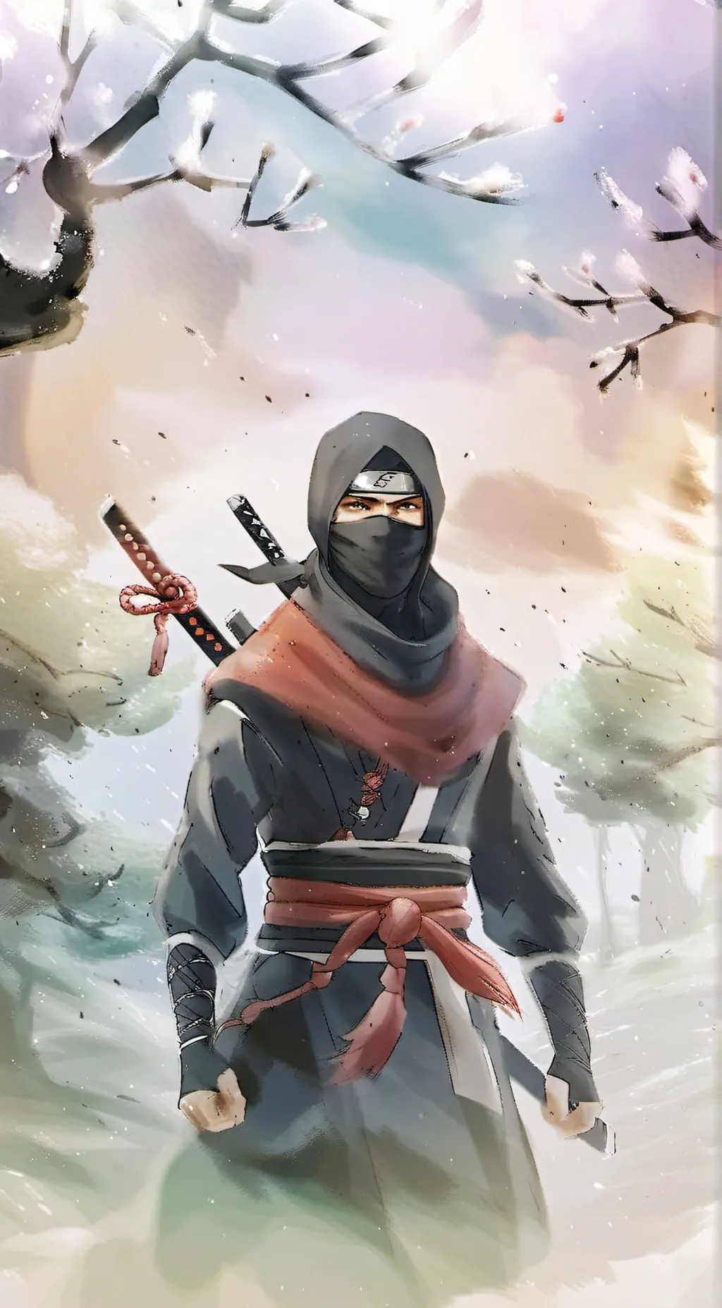 ai character: scerry ninja background