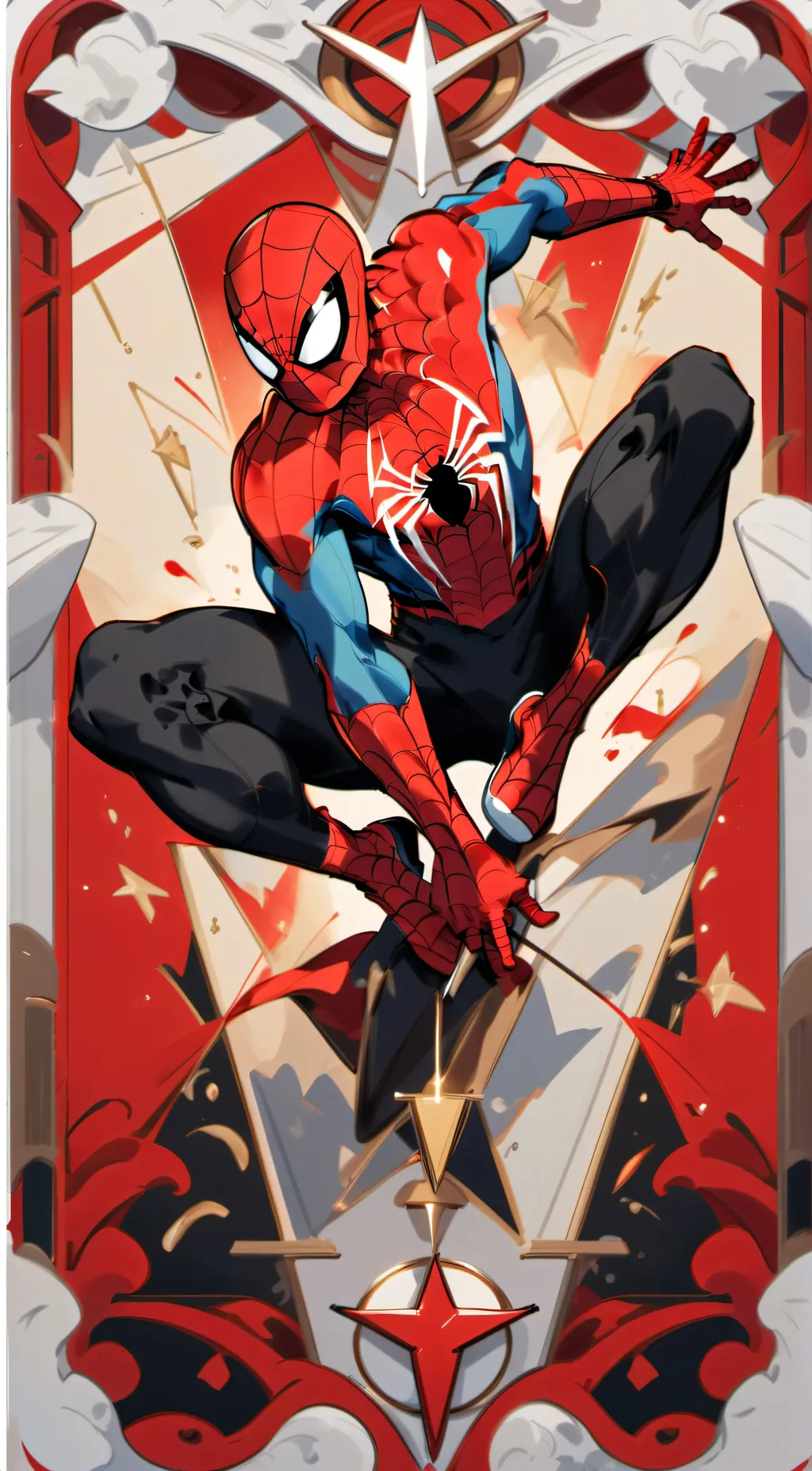ai character: spider-verse background