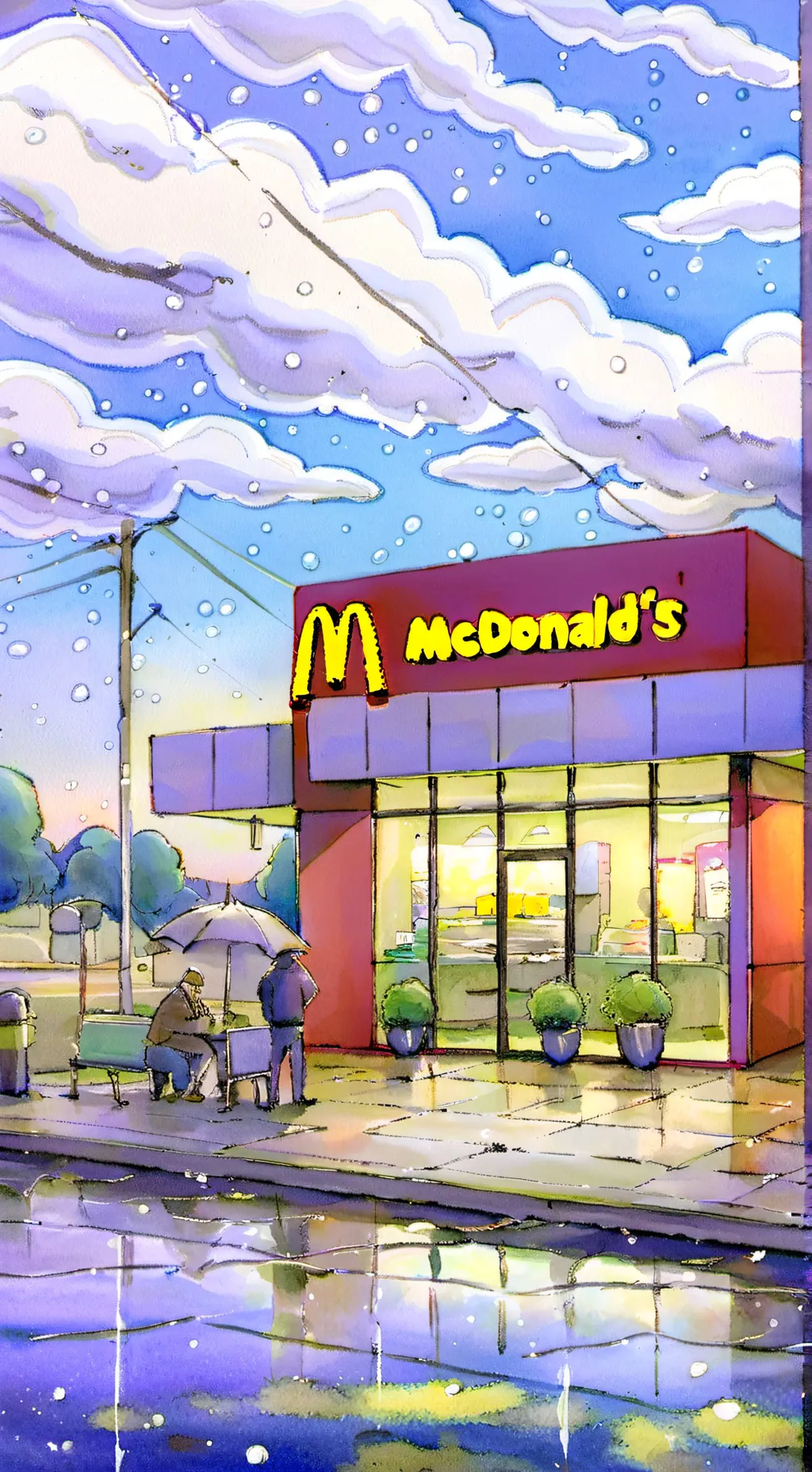 ai character: McDonald's background