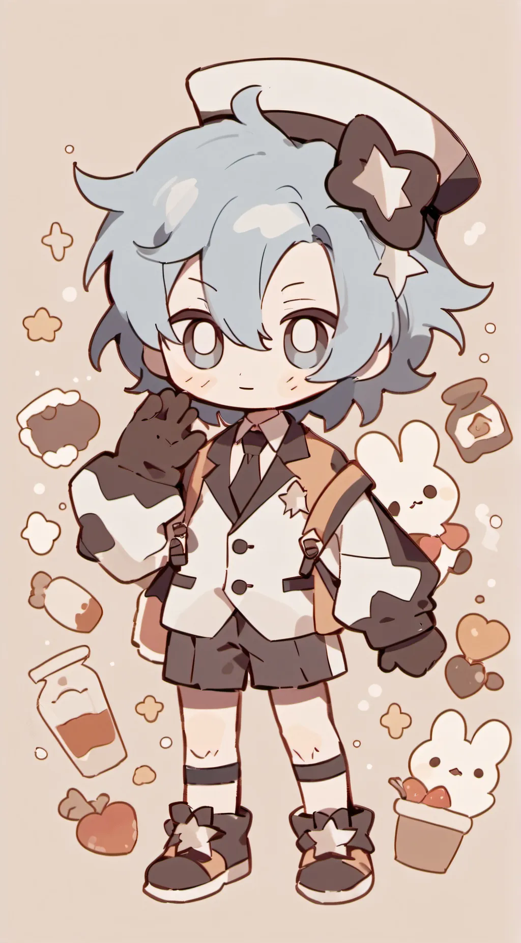 ai character: Cyan (Among Us) background