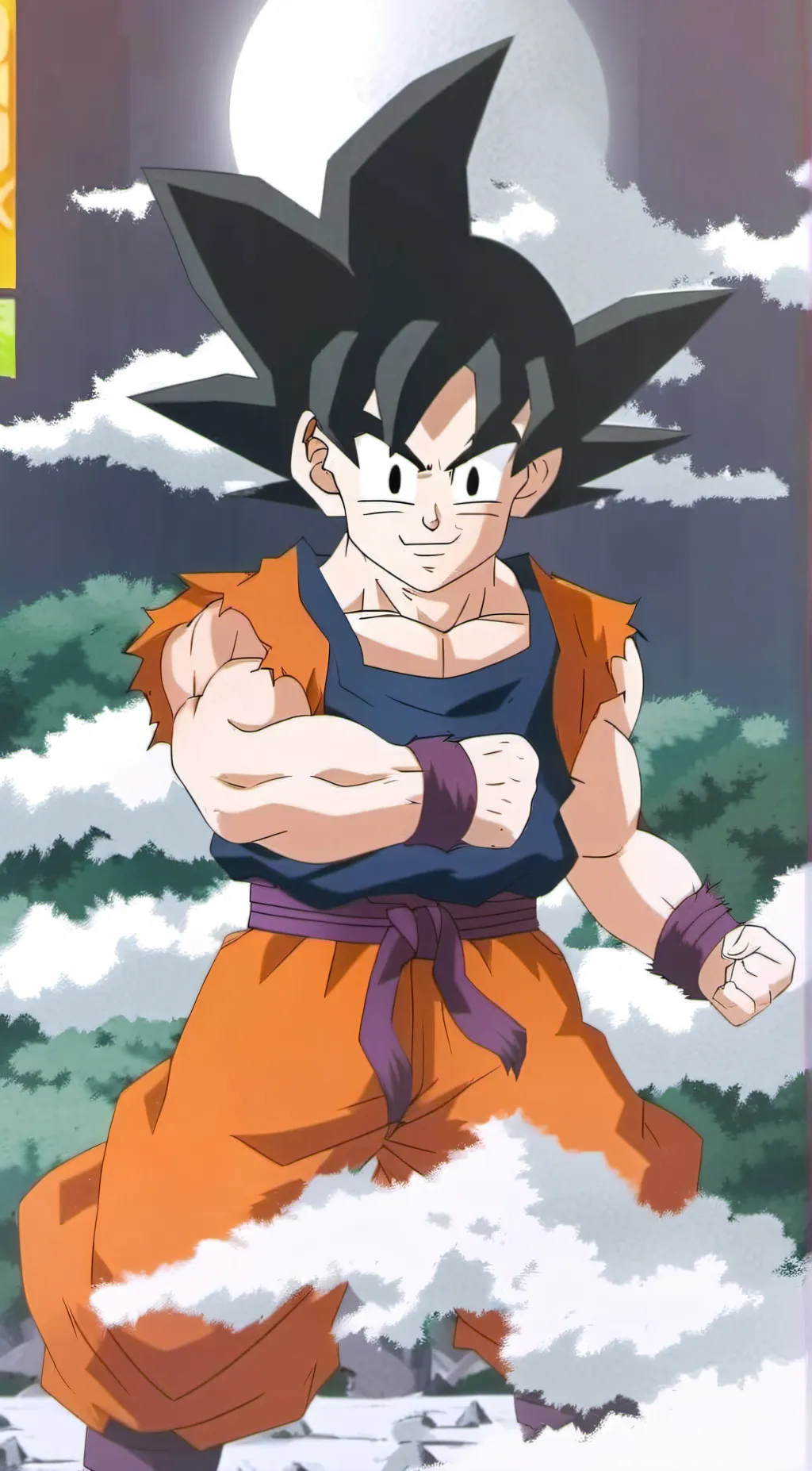 ai character: son goku  background