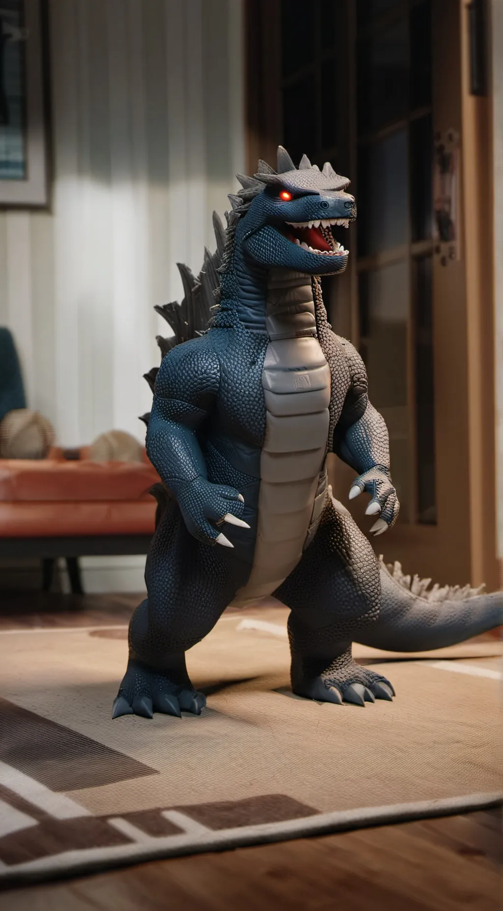 ai character: Godzilla (2021) background