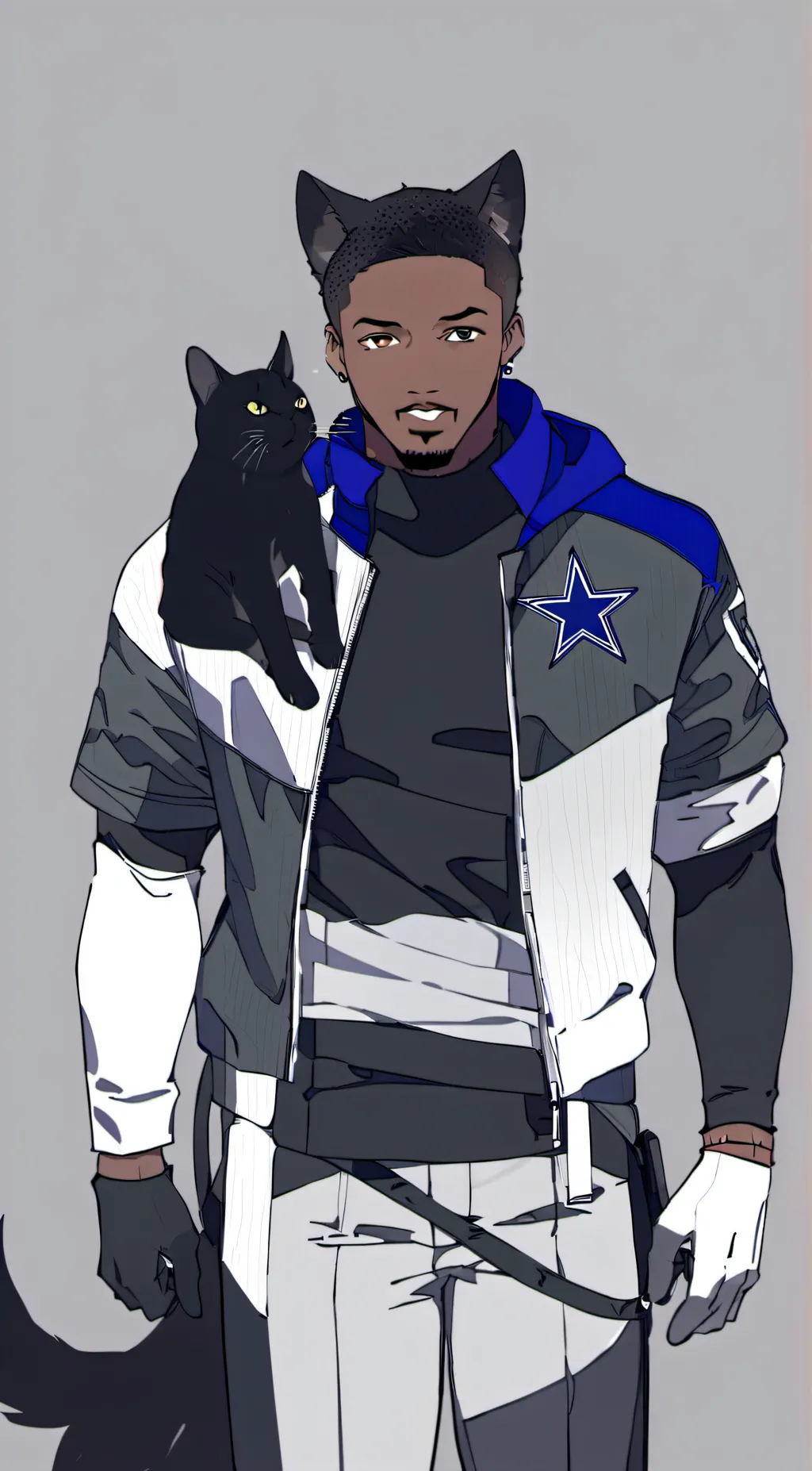 ai character: midnight background