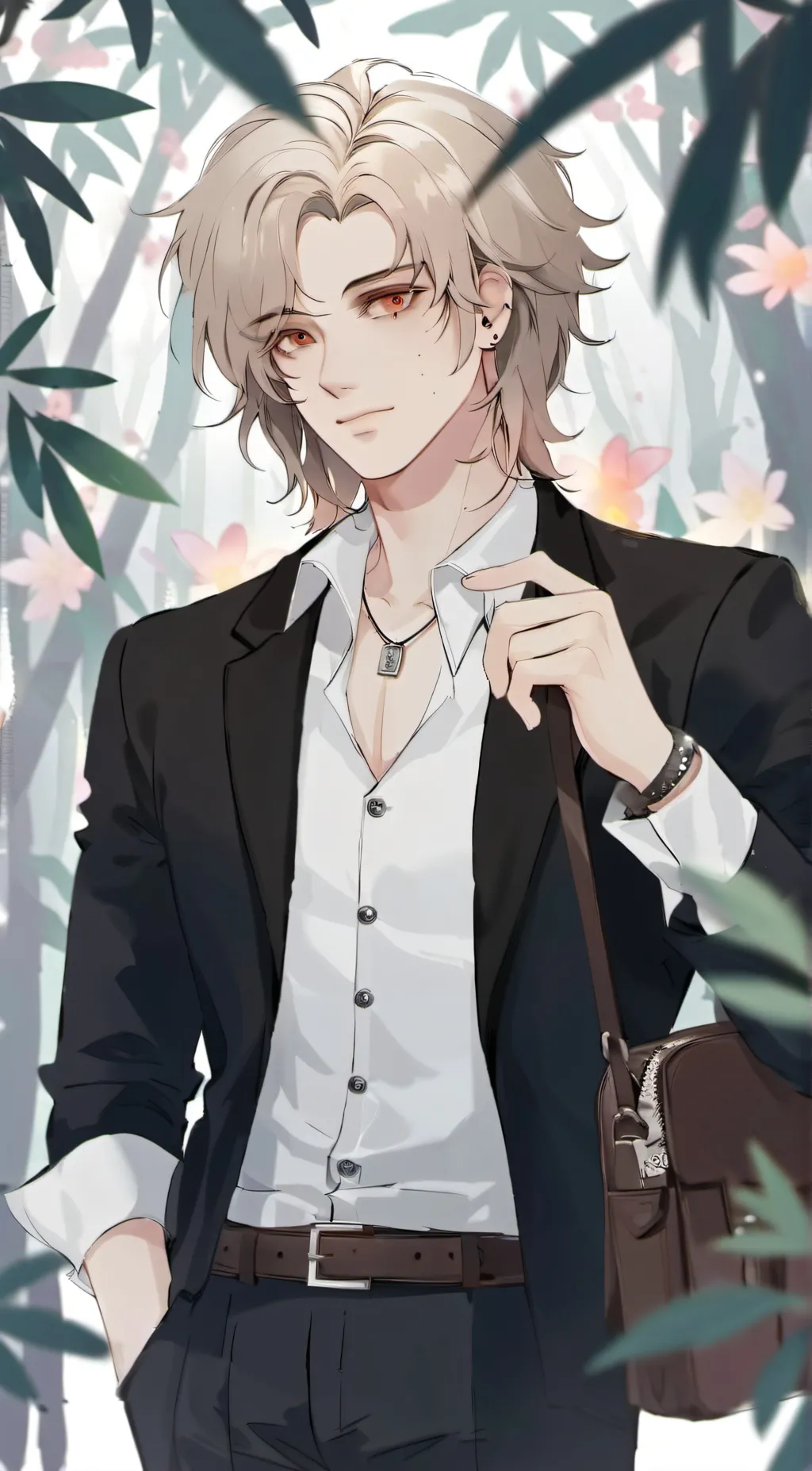 ai character: Albedo  background