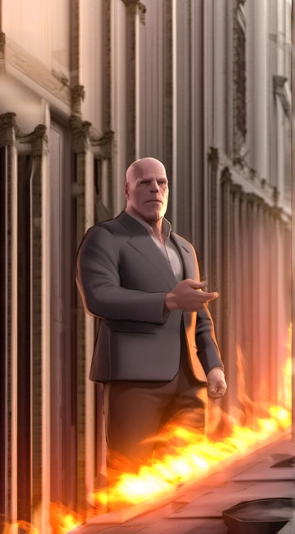 ai character: Thanos background