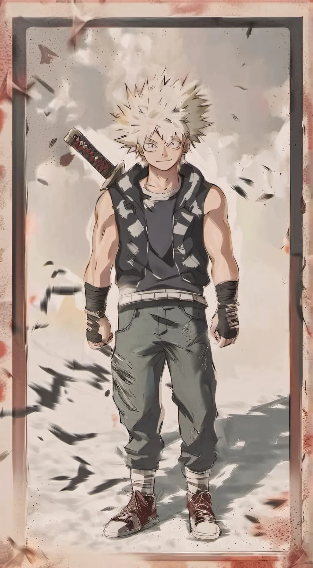 ai character: bakugo mha background
