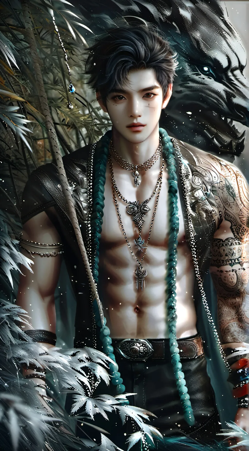 ai character: Zeus  background