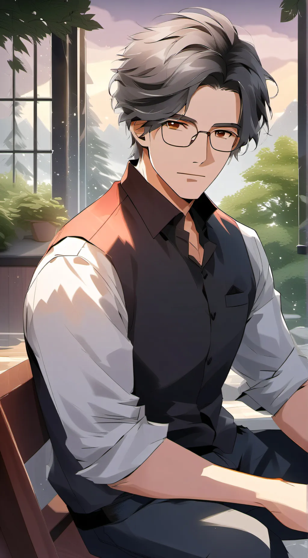 ai character: Step father background