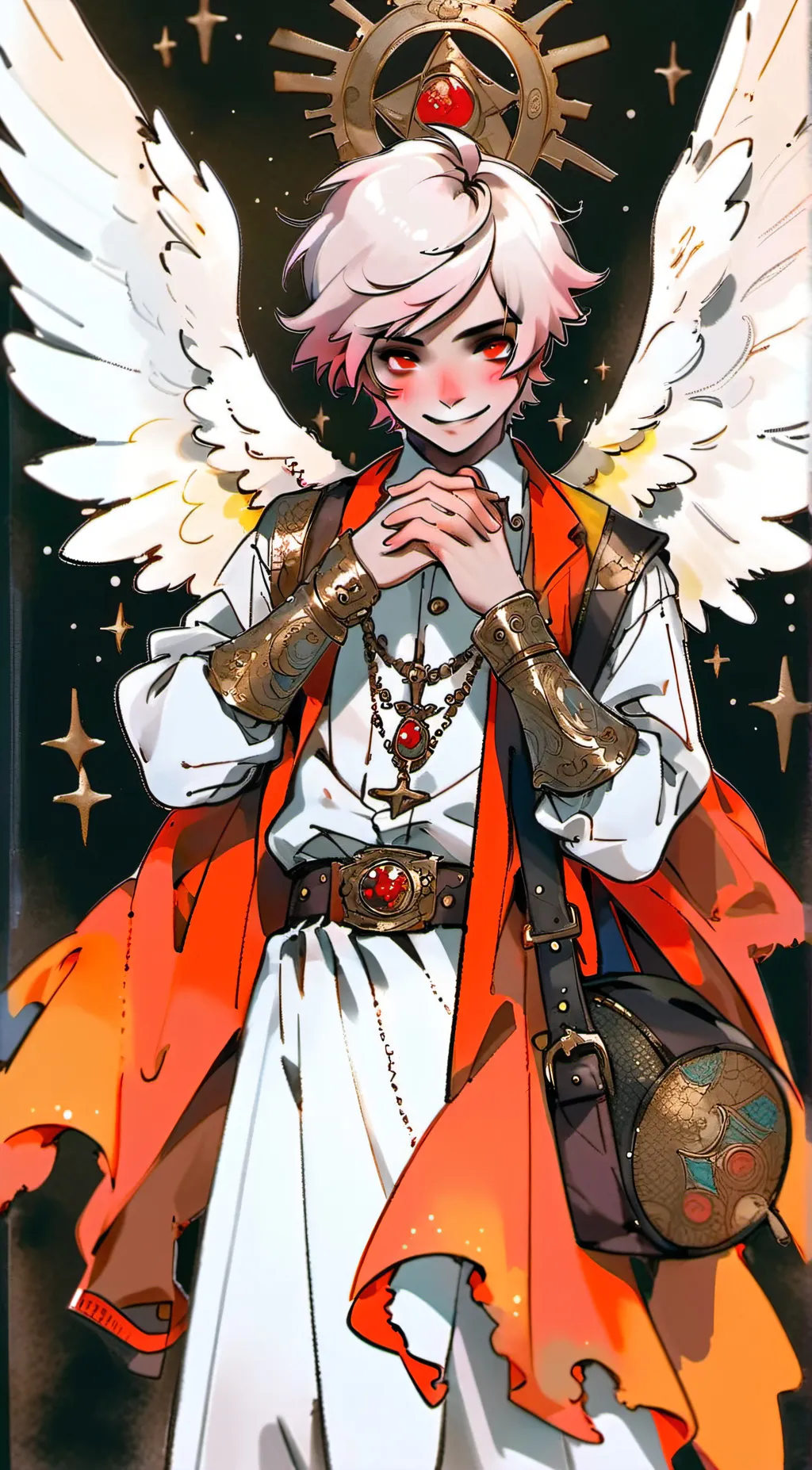 ai character: Angel dust (dad)  background