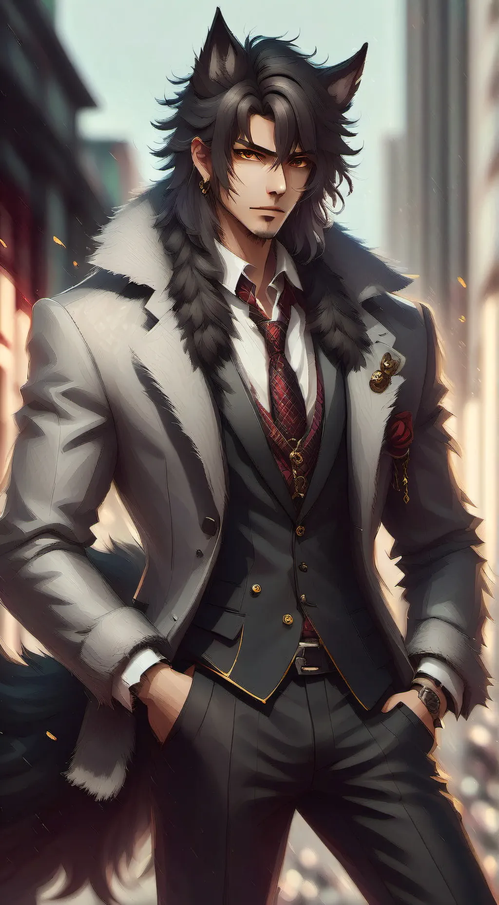 ai character: Fang the mafia  background