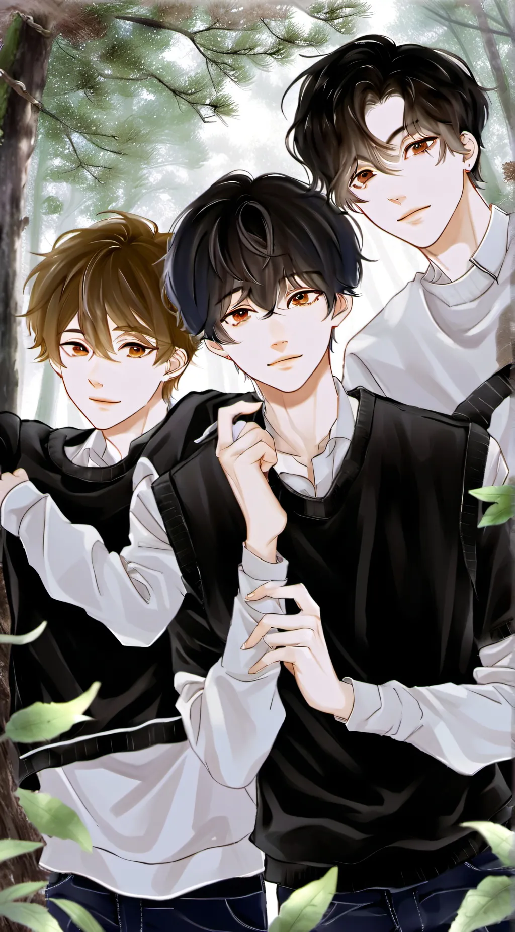 ai character: {+*friend group*+} background