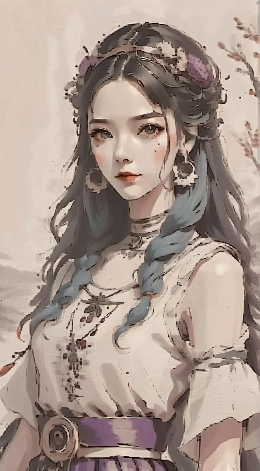 ai character: Aurora background