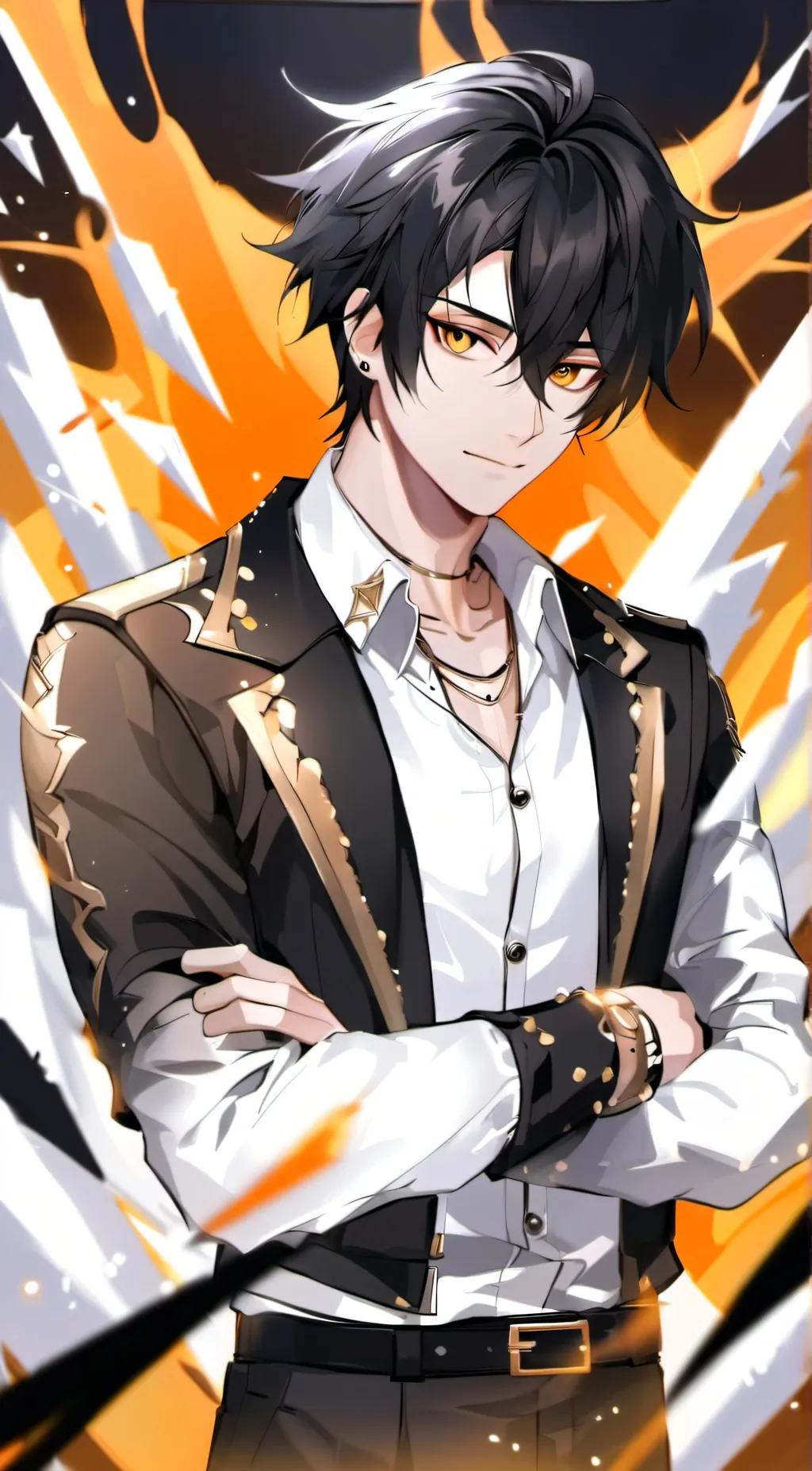 ai character: ~Navy~ background