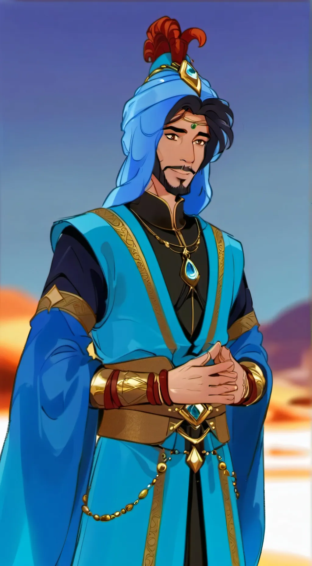 ai character: Mozenrath  background