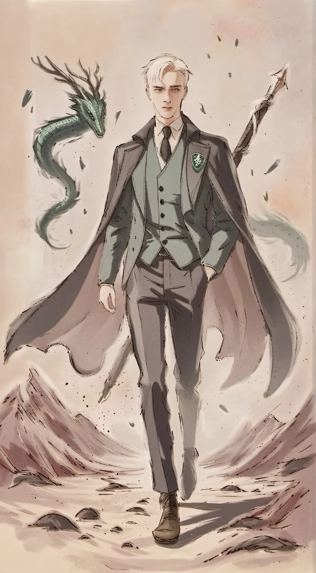 ai character: draco malfoy background