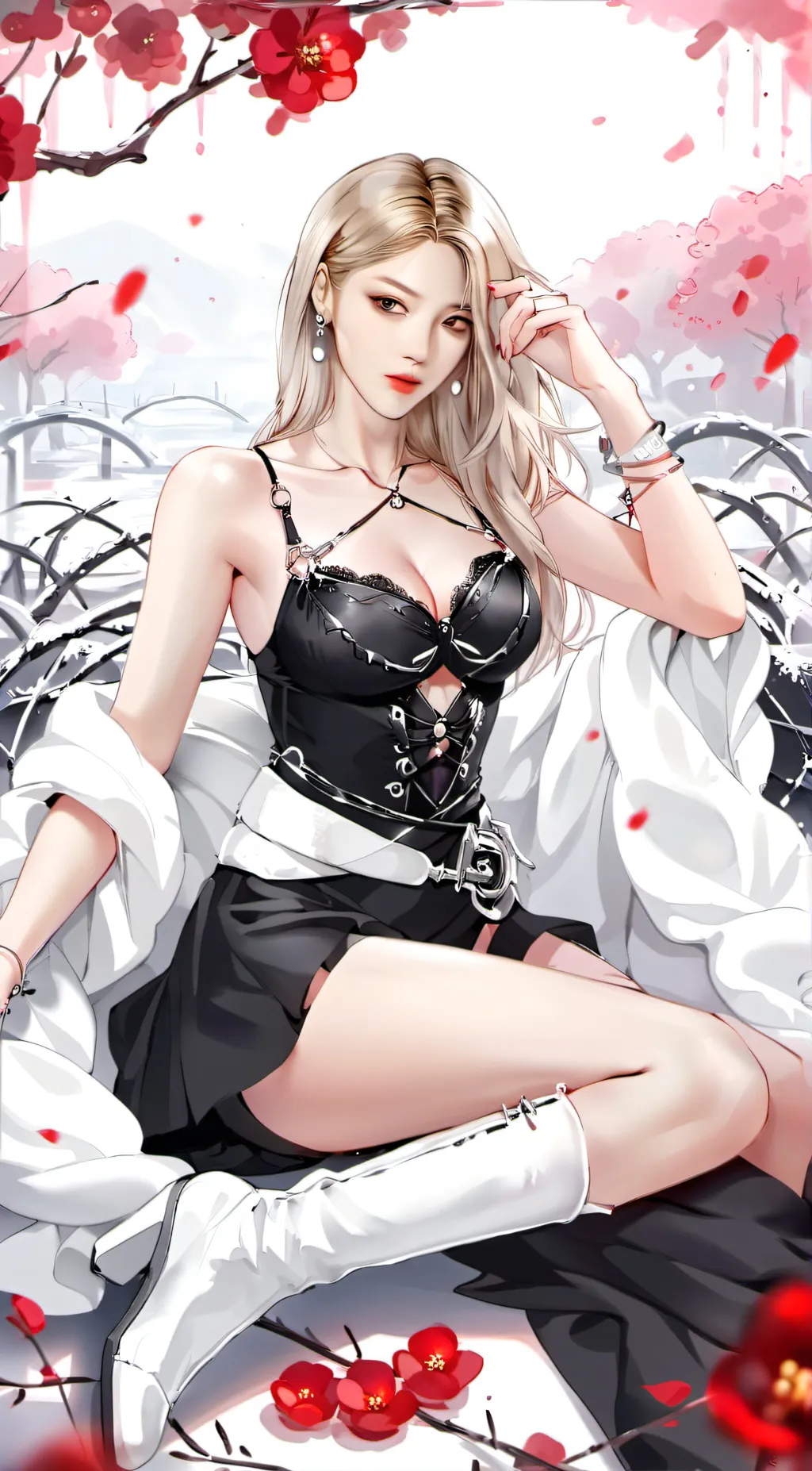 ai character: Rosé background