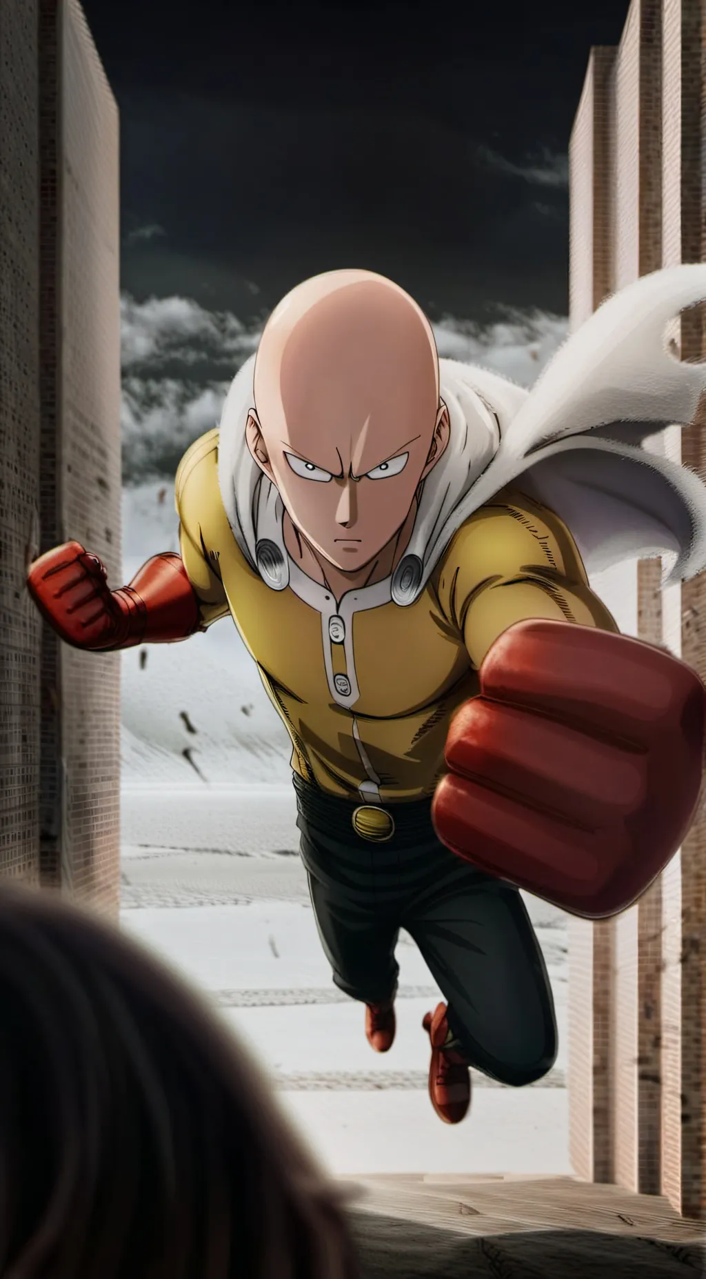 ai character: Saitama background