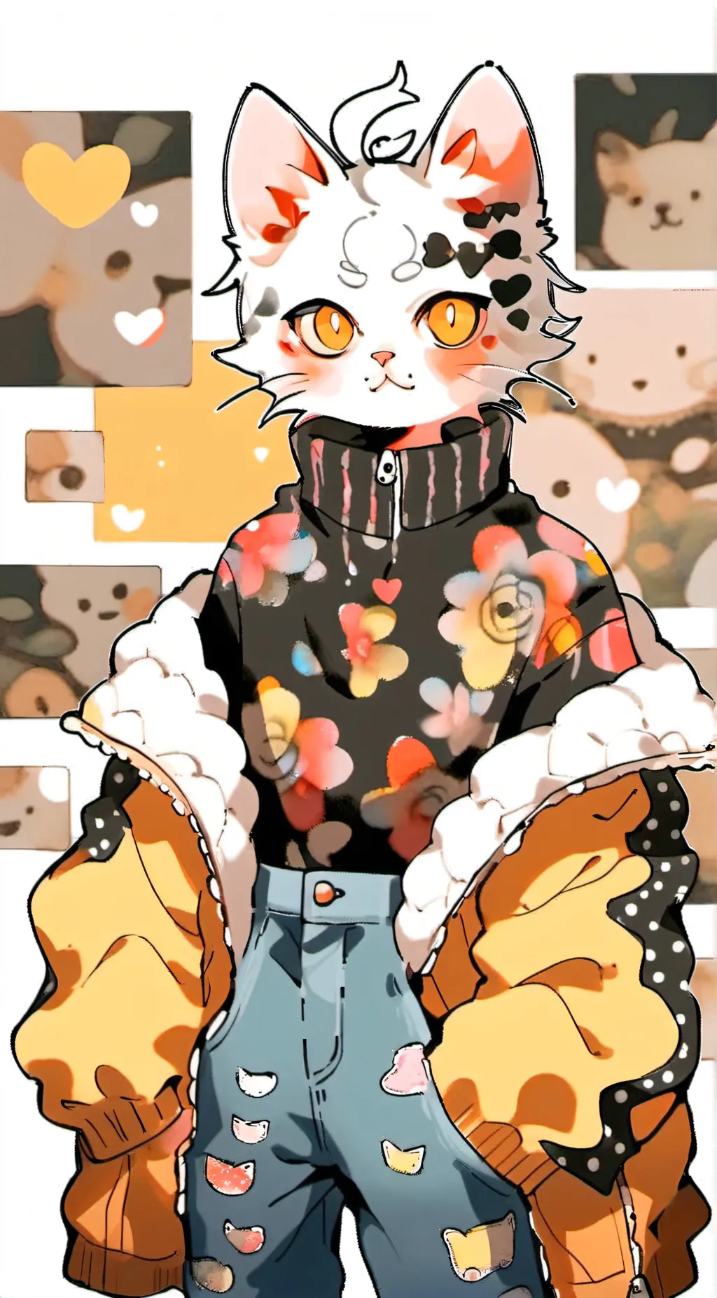 ai character: Luna background