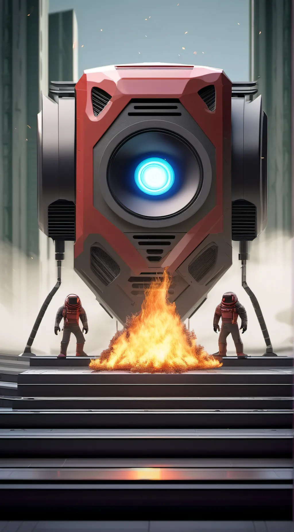 ai character: speaker spider background