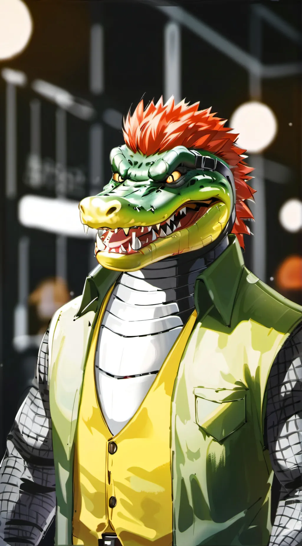 ai character: Montgomery Gator background