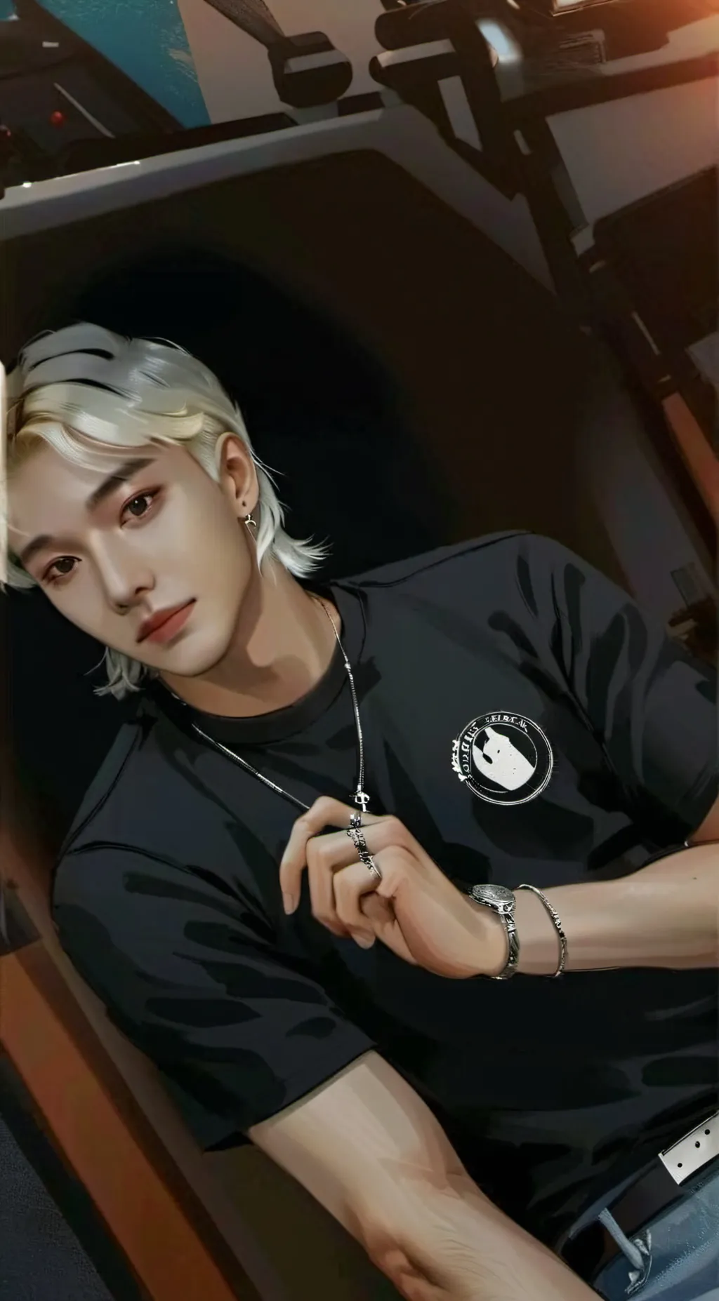 ai character: Hyunjin background