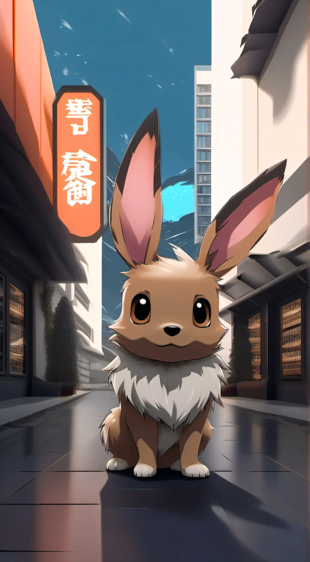 ai character: ✨️🦊Evee🦊✨️ background