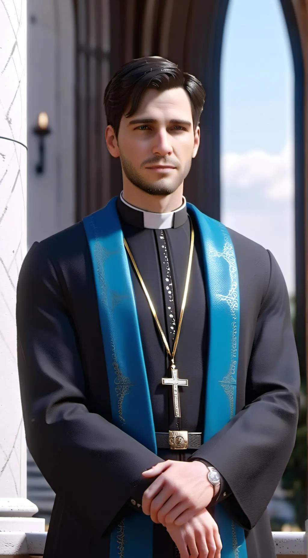 ai character: Priest Oscar background