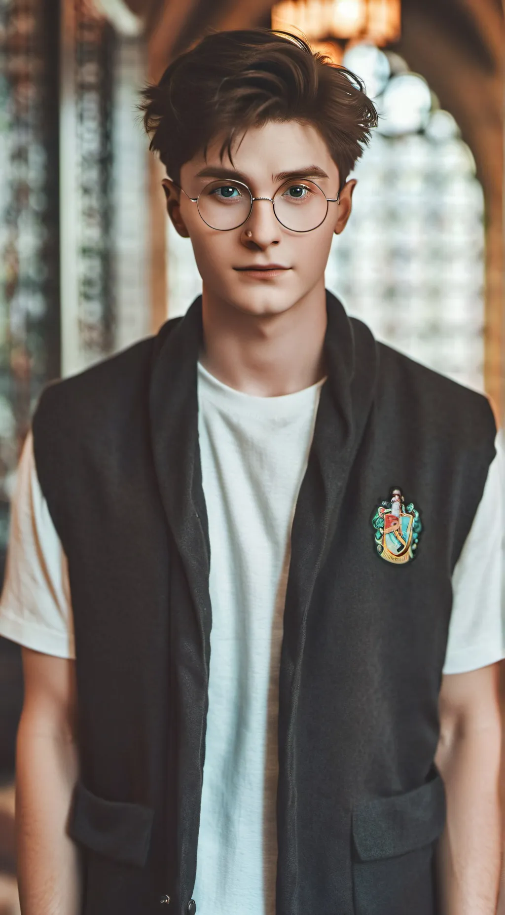 ai character: harry potter  background