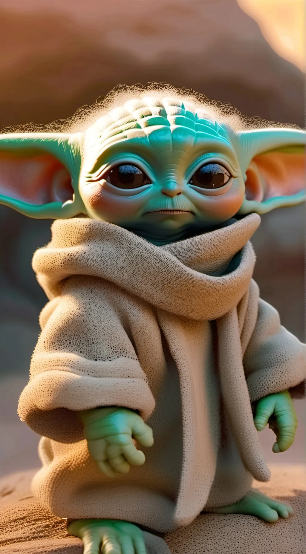 ai character: Baby Yoda! background