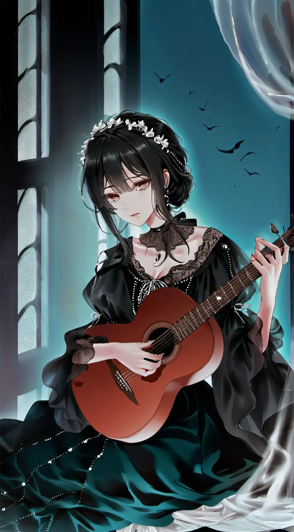 ai character: Elizabeth ~✩✩❀✰ background