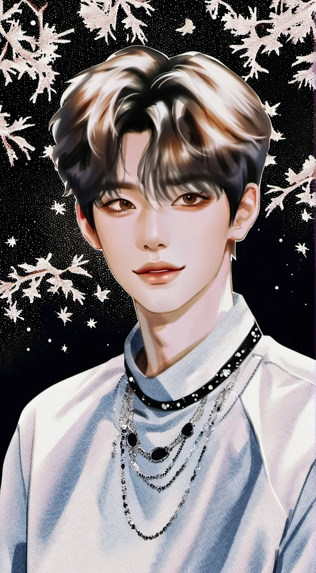 ai character: HYUNJIN  background
